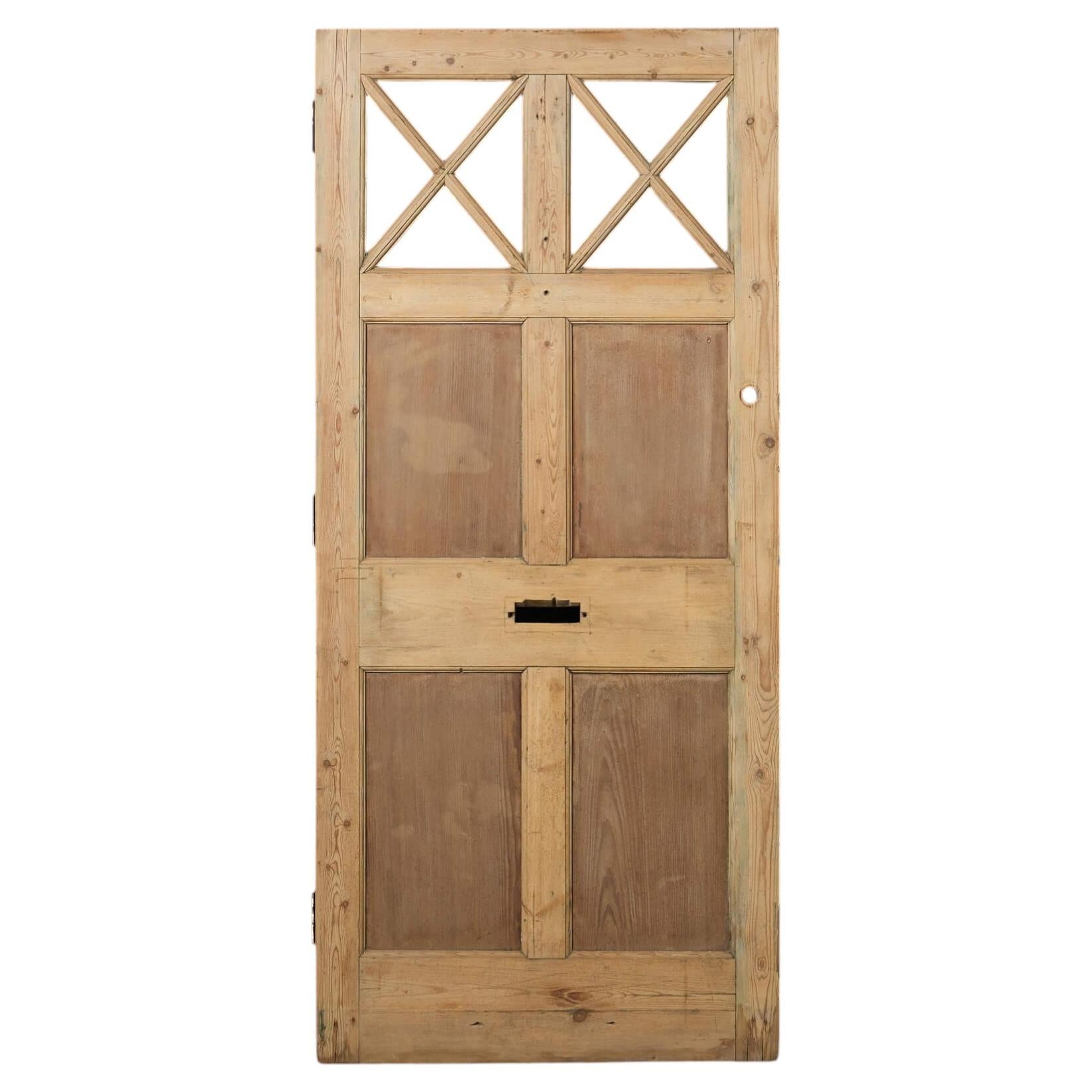 Reclaimed Victorian Style Front Door for Glazing