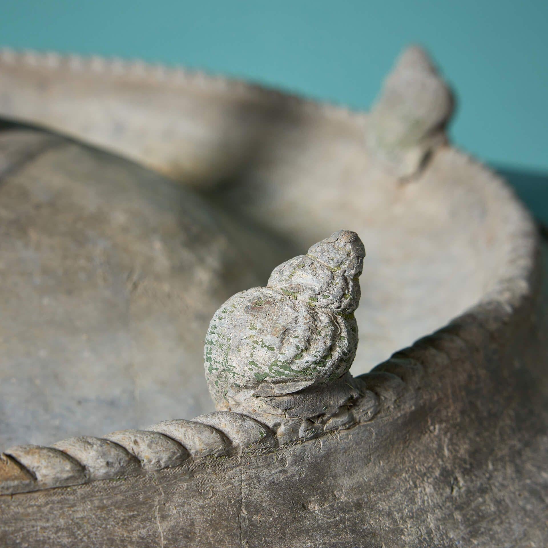 English Reclaimed Victorian Style Lead Birdbath For Sale