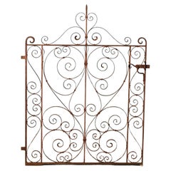 Reclaimed Victorian Style Wrought Iron Garden Gate