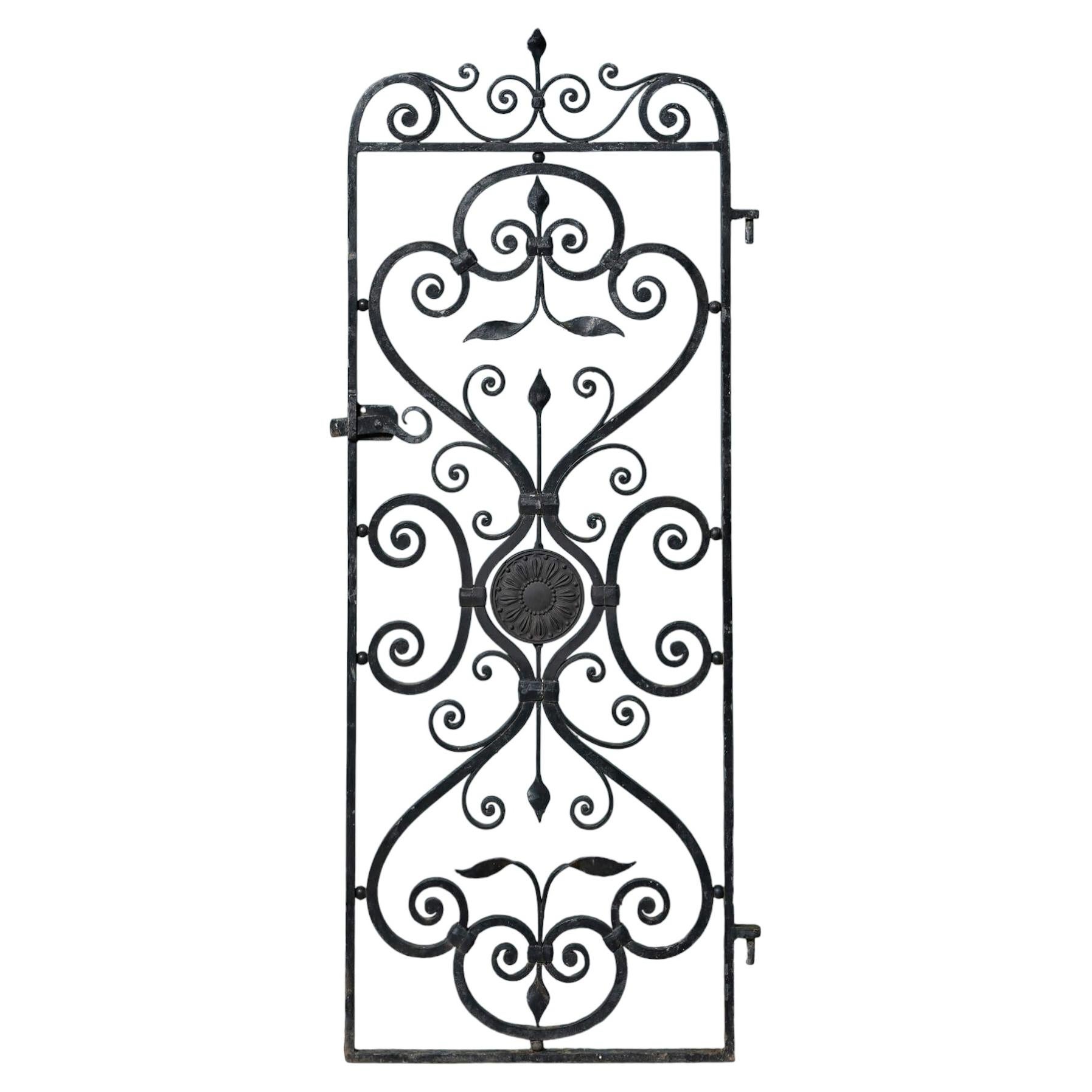 Reclaimed Victorian Style Wrought Iron Pedestrian Gate