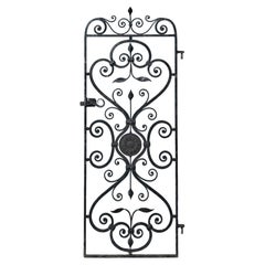 Reclaimed Victorian Style Wrought Iron Pedestrian Gate