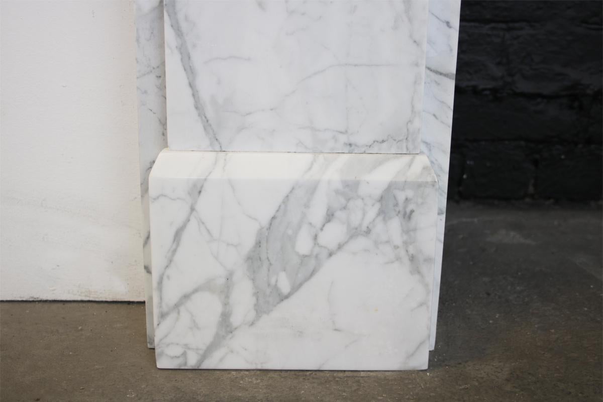 Reclaimed Victorian White Carrara Marble Fireplace Surround 1