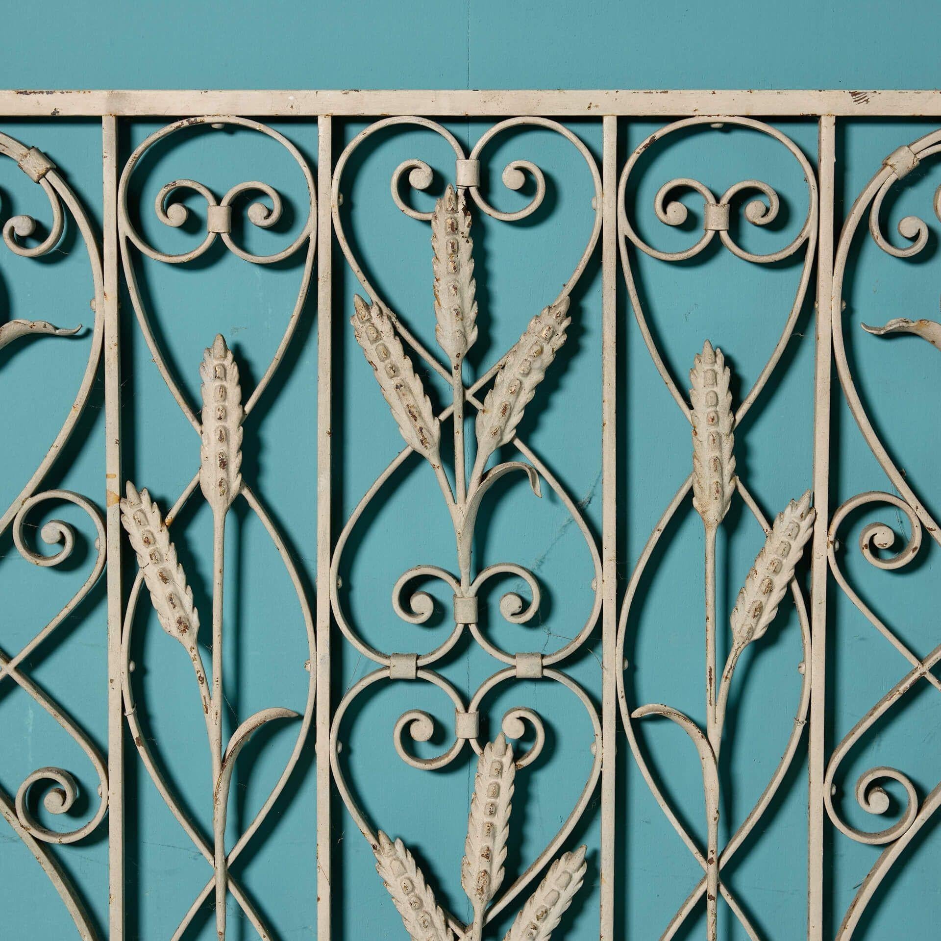 English Reclaimed Victorian Wrought Iron Panel For Sale