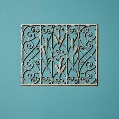 Used Reclaimed Victorian Wrought Iron Panel