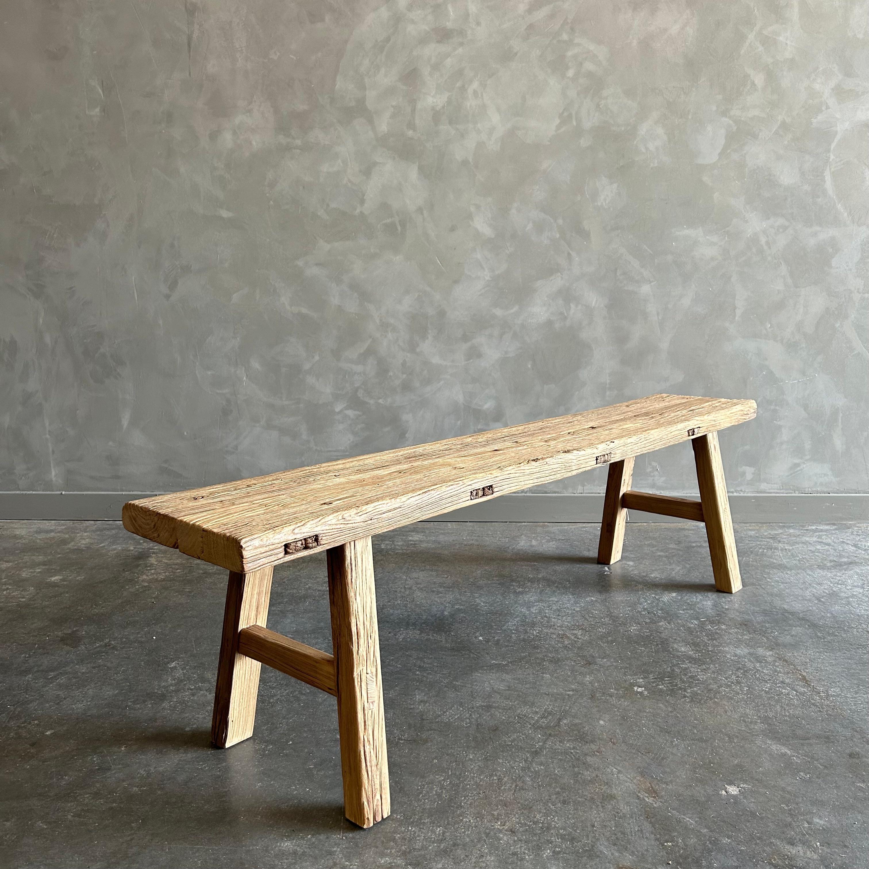 Reclaimed vintage elmwood wide seat bench
Vintage reclaimed elmwood benches! Beautiful antique patina, with weathering and age, these are solid and sturdy ready for daily use, use as a table behind a sofa, stool, coffee table, they are great for any