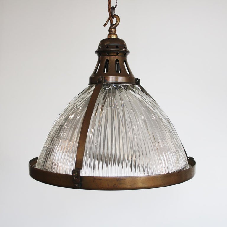 Reclaimed Vintage Holophane Pendant Light - Vintage Holophane Pendant Light Reclaimed Vintage Holophane Pendant Light - Vintage Holophane Pendant Light