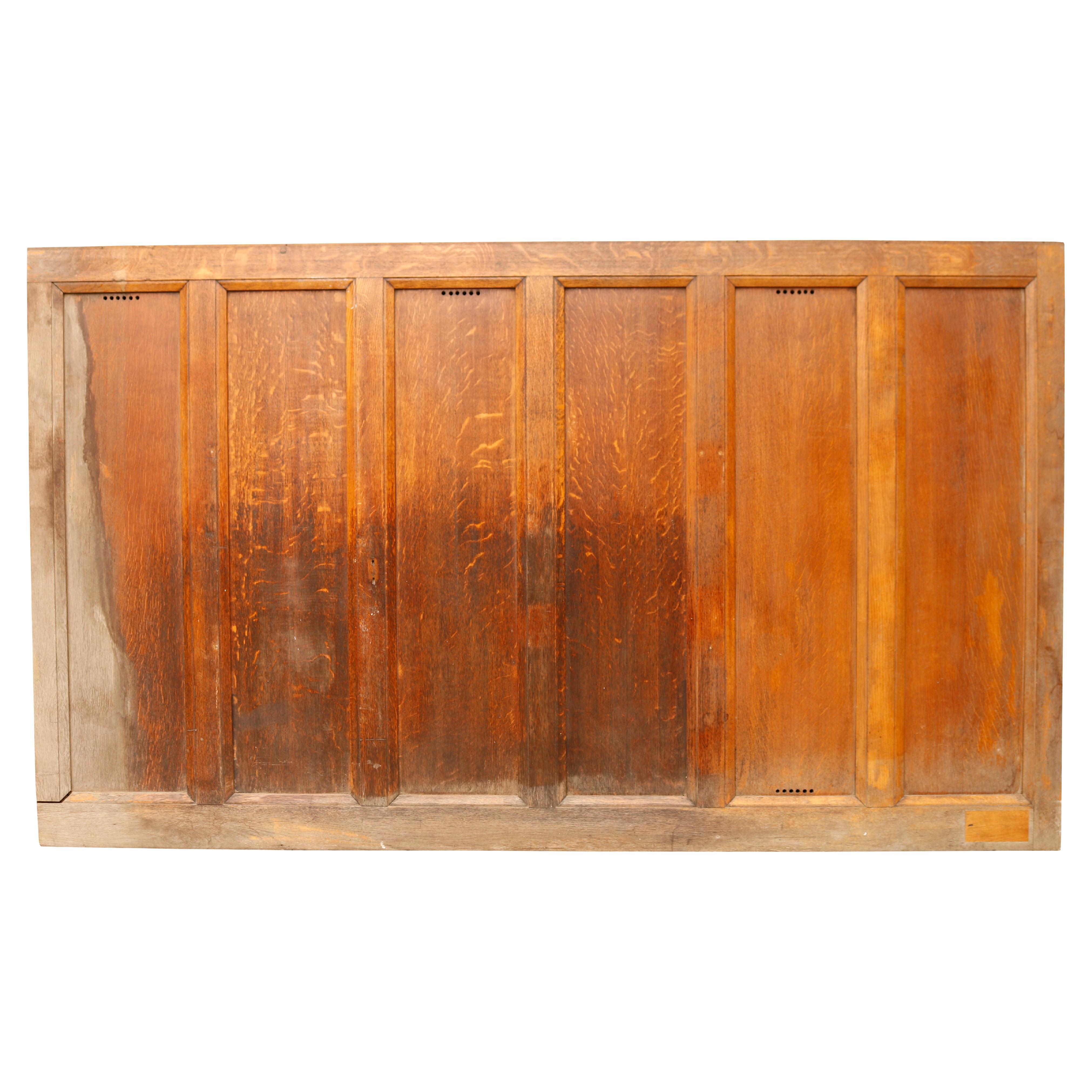 Reclaimed Wall Panelling in Oak For Sale