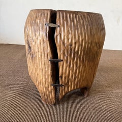 Reclaimed Walnut Side Table or Stump 18"