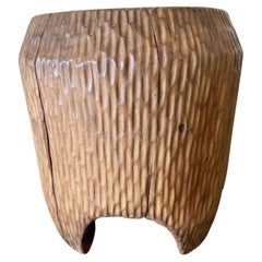 Reclaimed Walnut Side Table or Stump