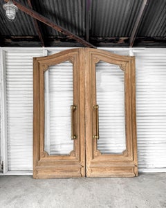 Reclaimed Washed Oak French Exterior Bank Doors