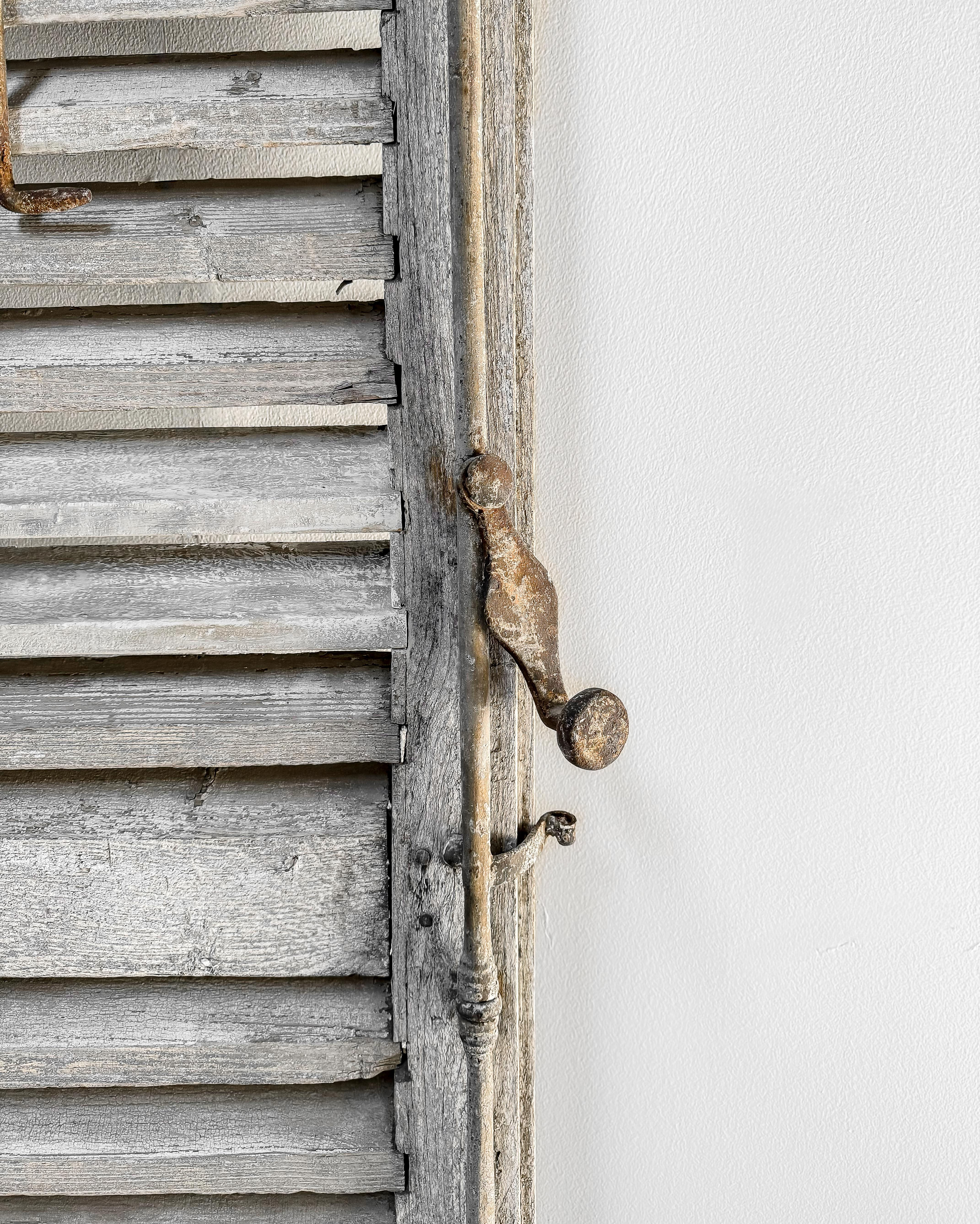 Reclaimed Weathered 19th Century French Shutter For Sale 3