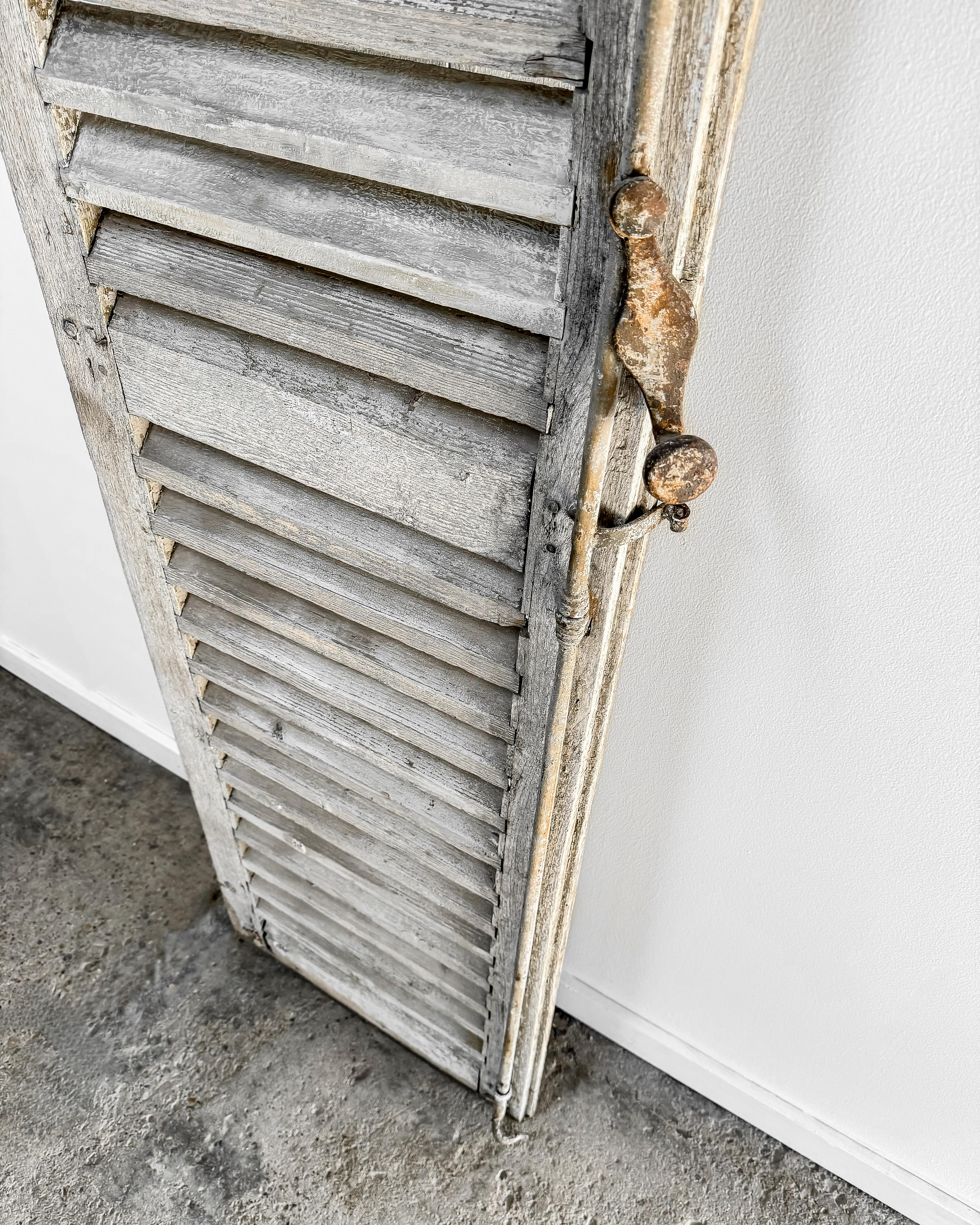 Reclaimed Weathered 19th Century French Shutter For Sale 4