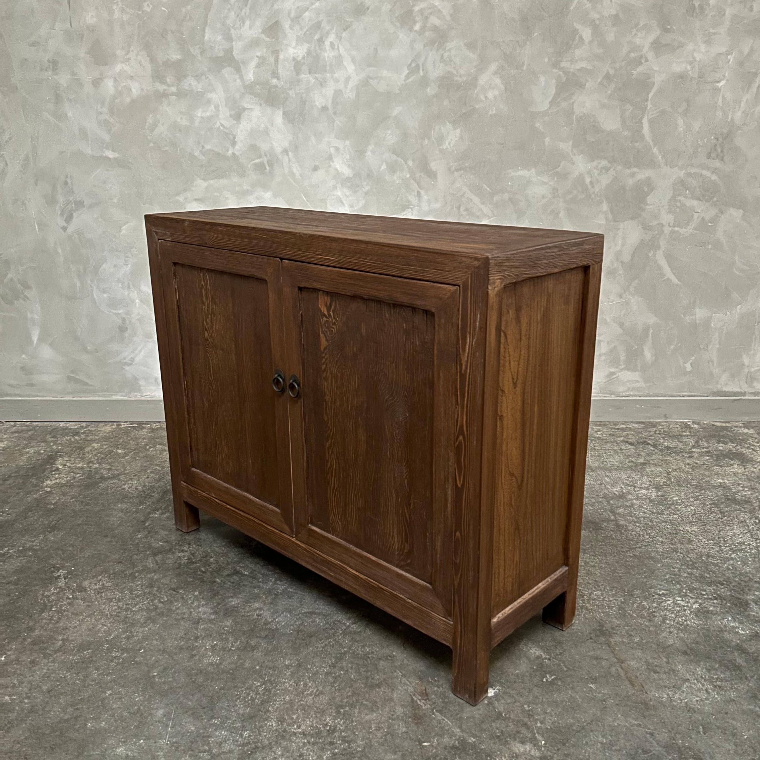 Reclaimed Wood 2 Door Cabinet  For Sale 2