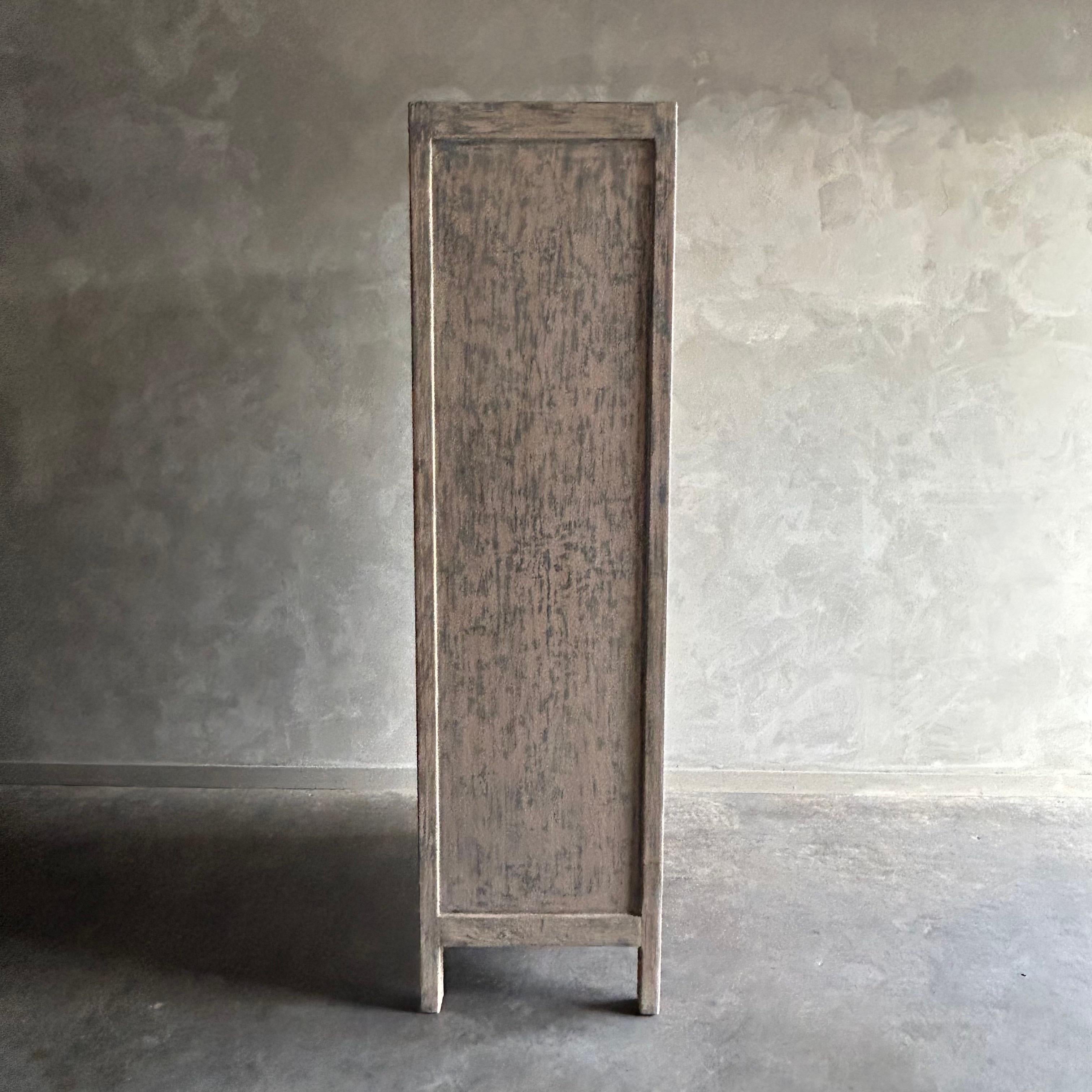 Reclaimed Wood Armoire Cabinet with Iron Hardware For Sale 2