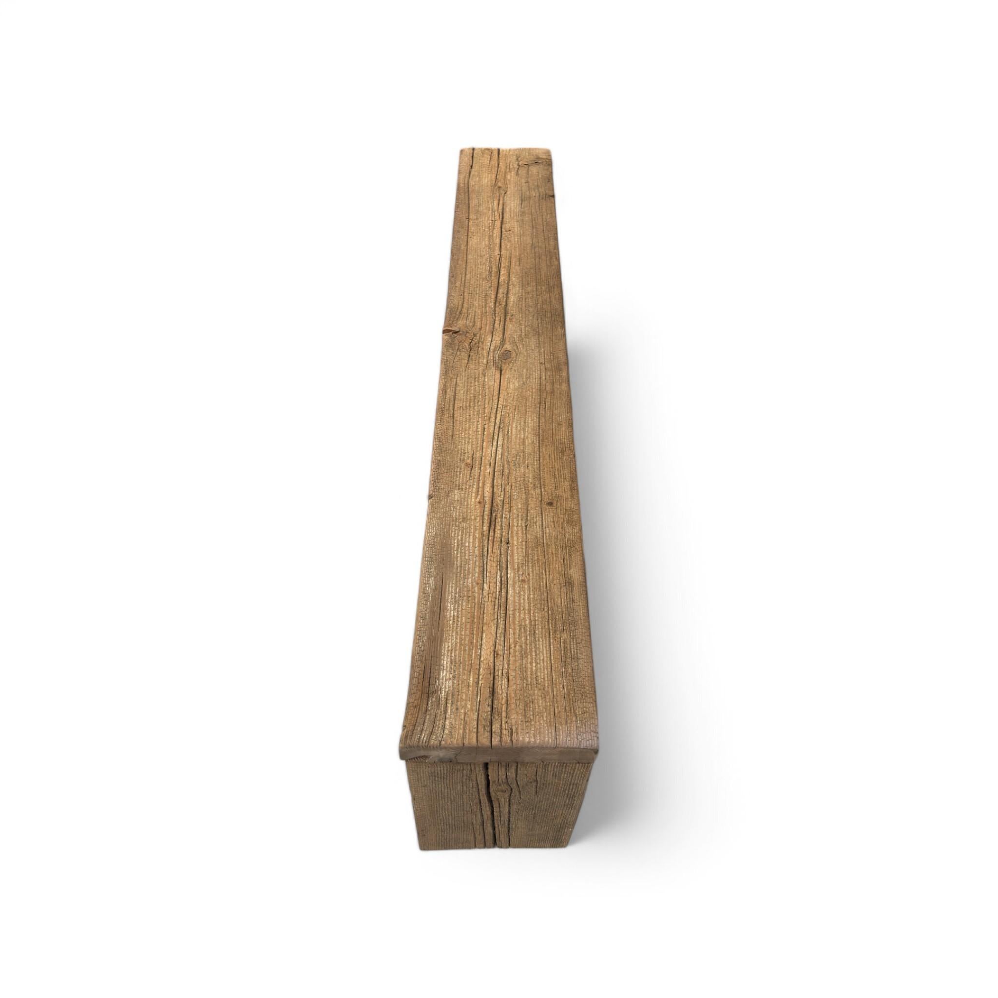 Reclaimed Wood Bench In New Condition For Sale In Los Angeles, CA