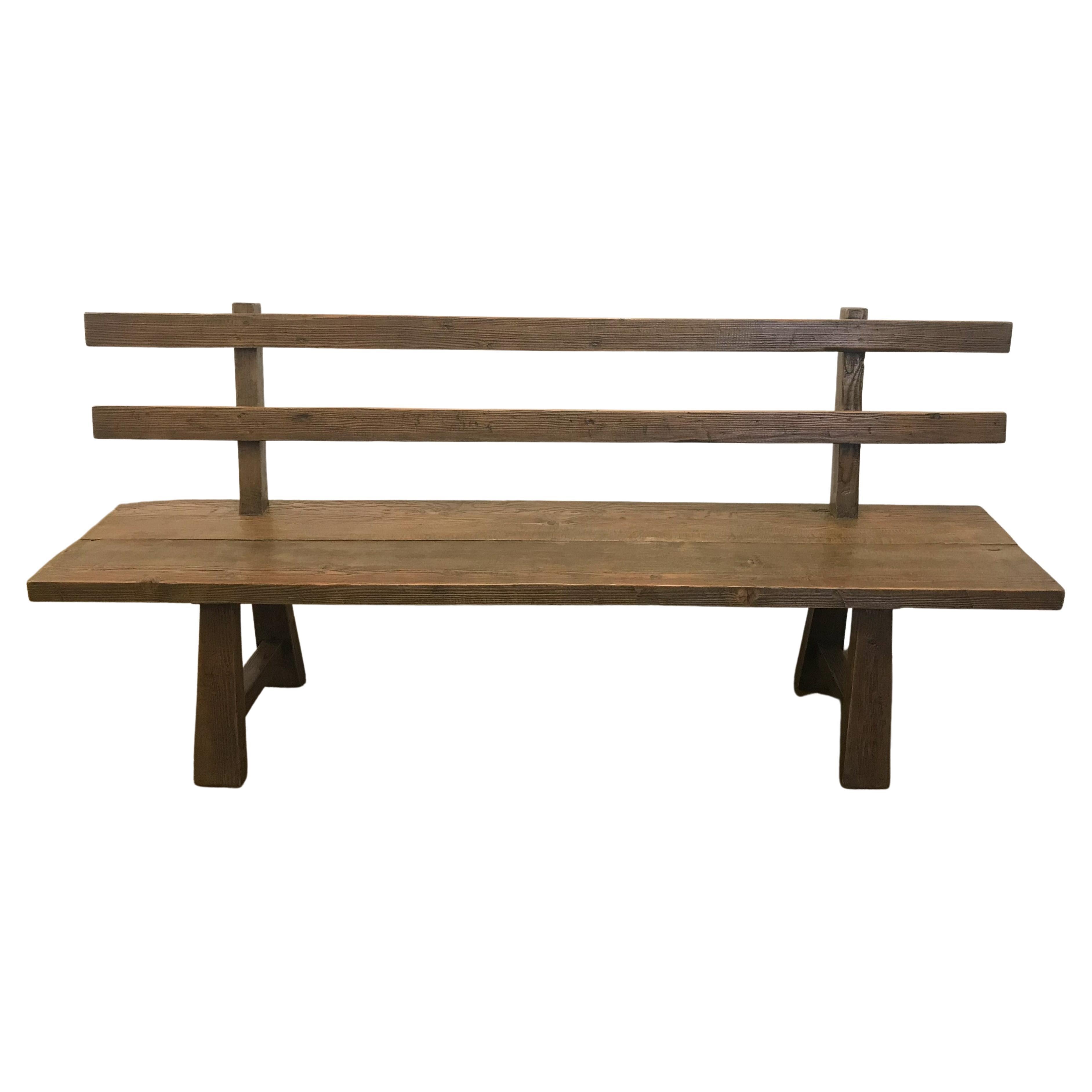 Rustic Reclaimed Wood Bench at 1stDibs rustic wood bench, rustic