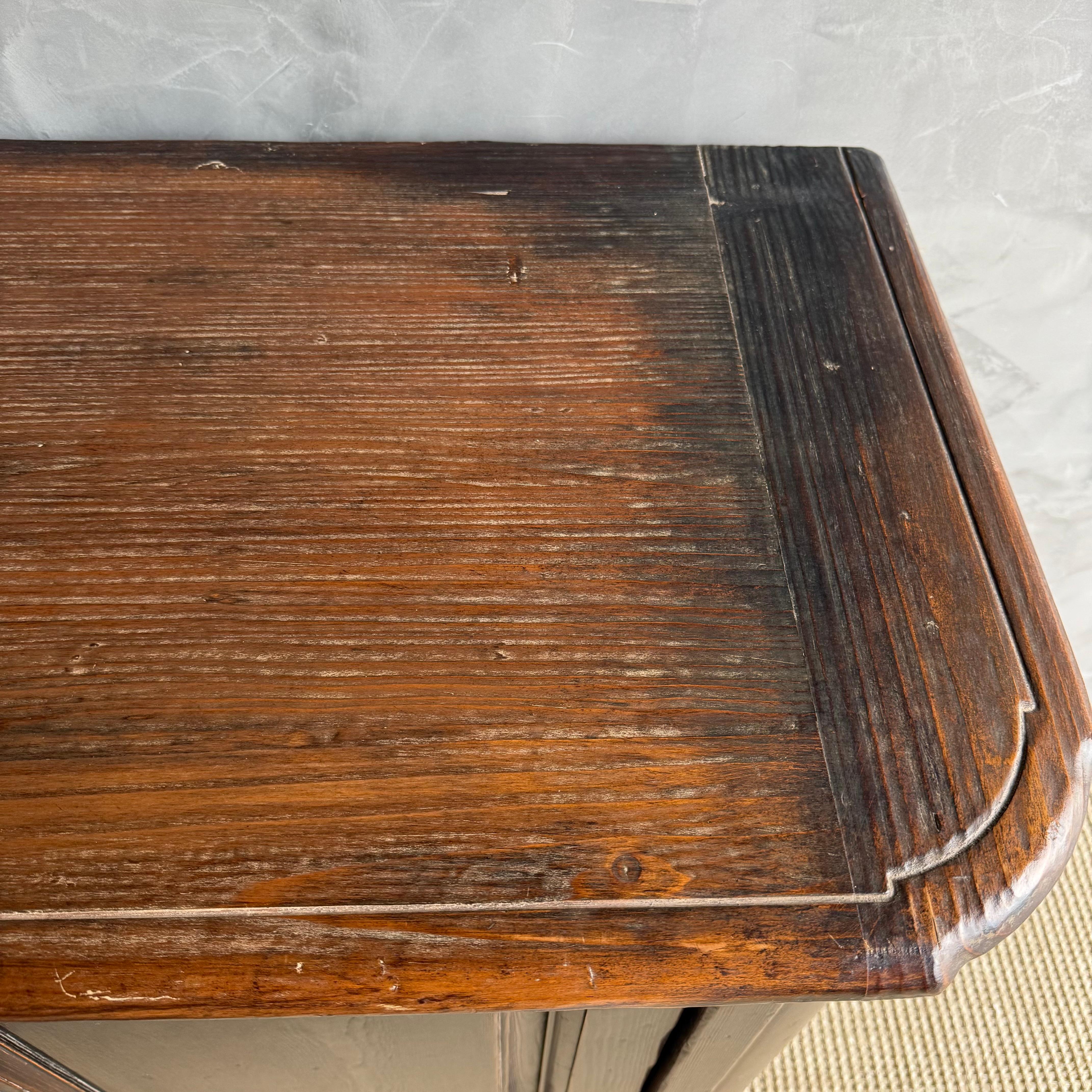 Reclaimed Wood Bennett European Style Cabinet with 4 doors and locking key 83