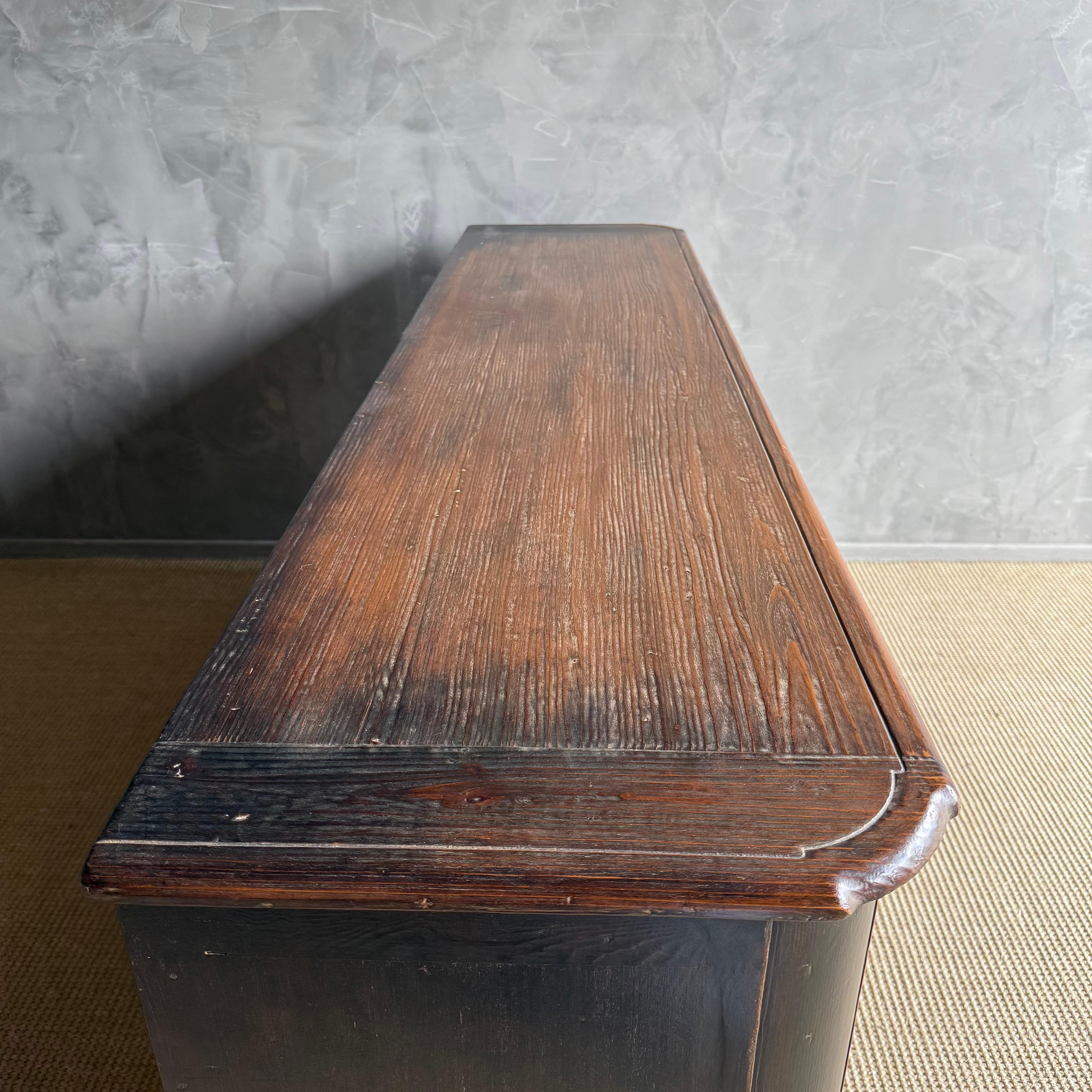 Reclaimed Wood Bennett European Style Cabinet with 4 doors and locking key 83