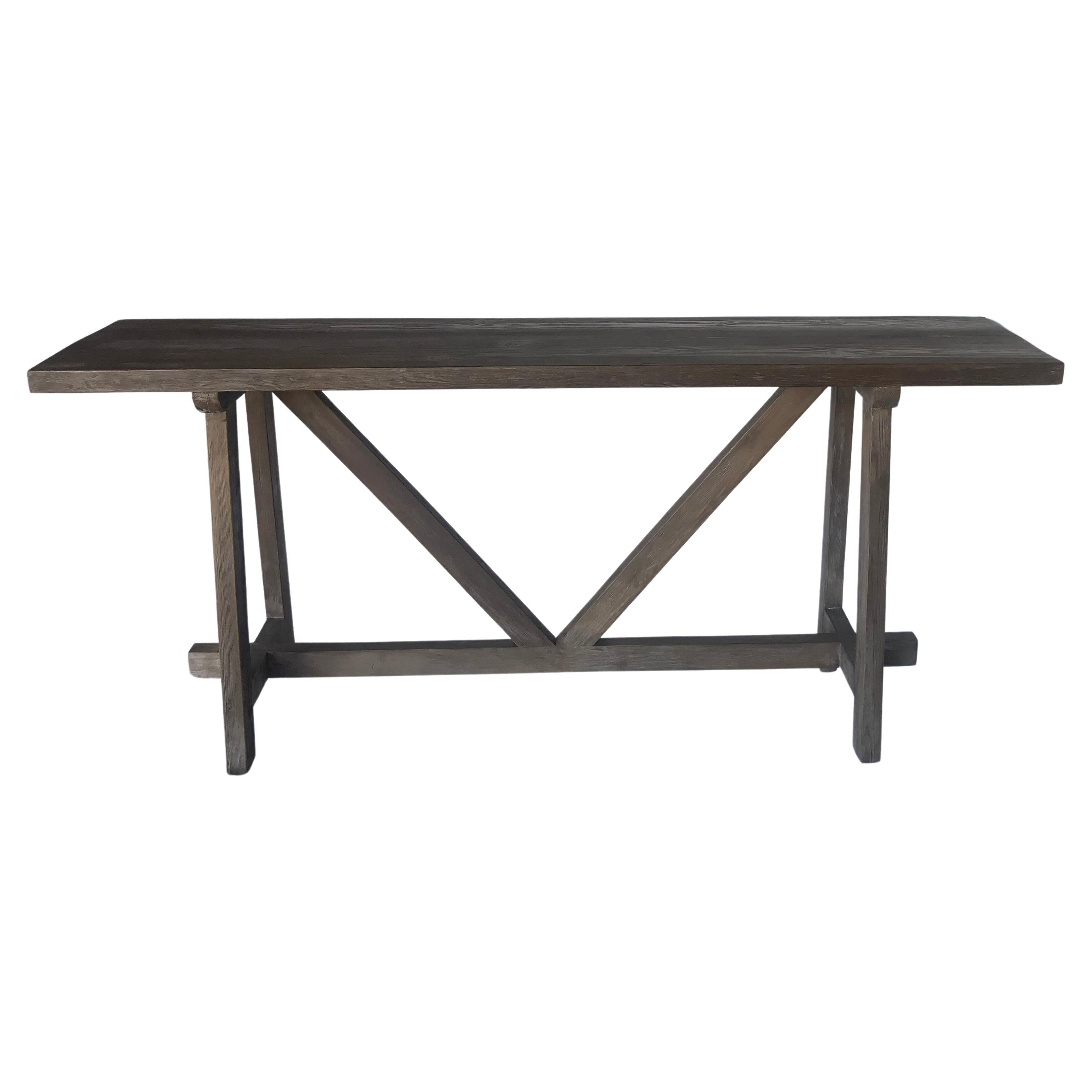 Custom Wood Console by Dos Gallos Studio - AVAILABLE OFF THE FLOOR