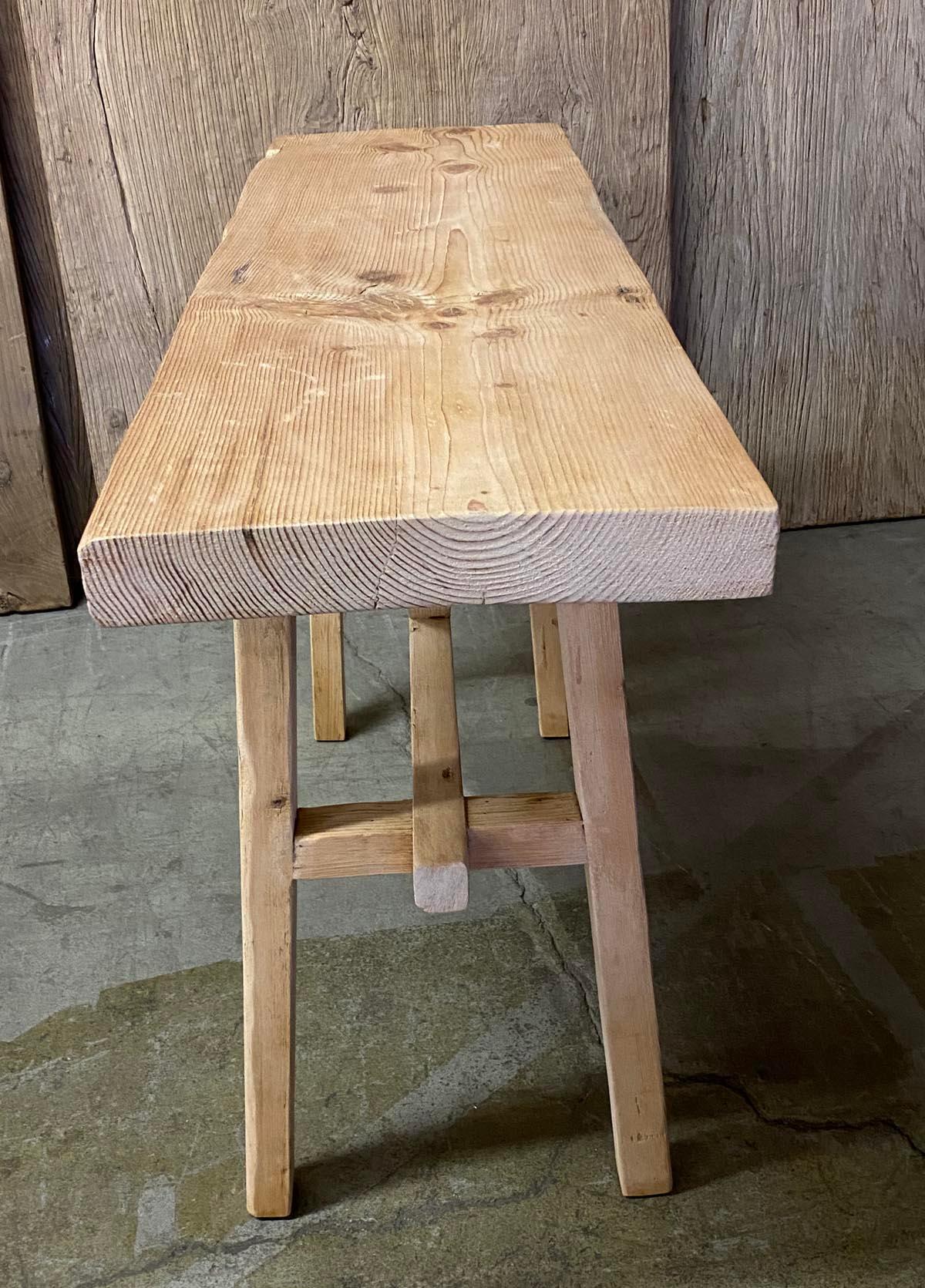 American Reclaimed Wood Console in Natural Dead Flat Finish