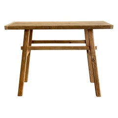 Table console en bois récupéré