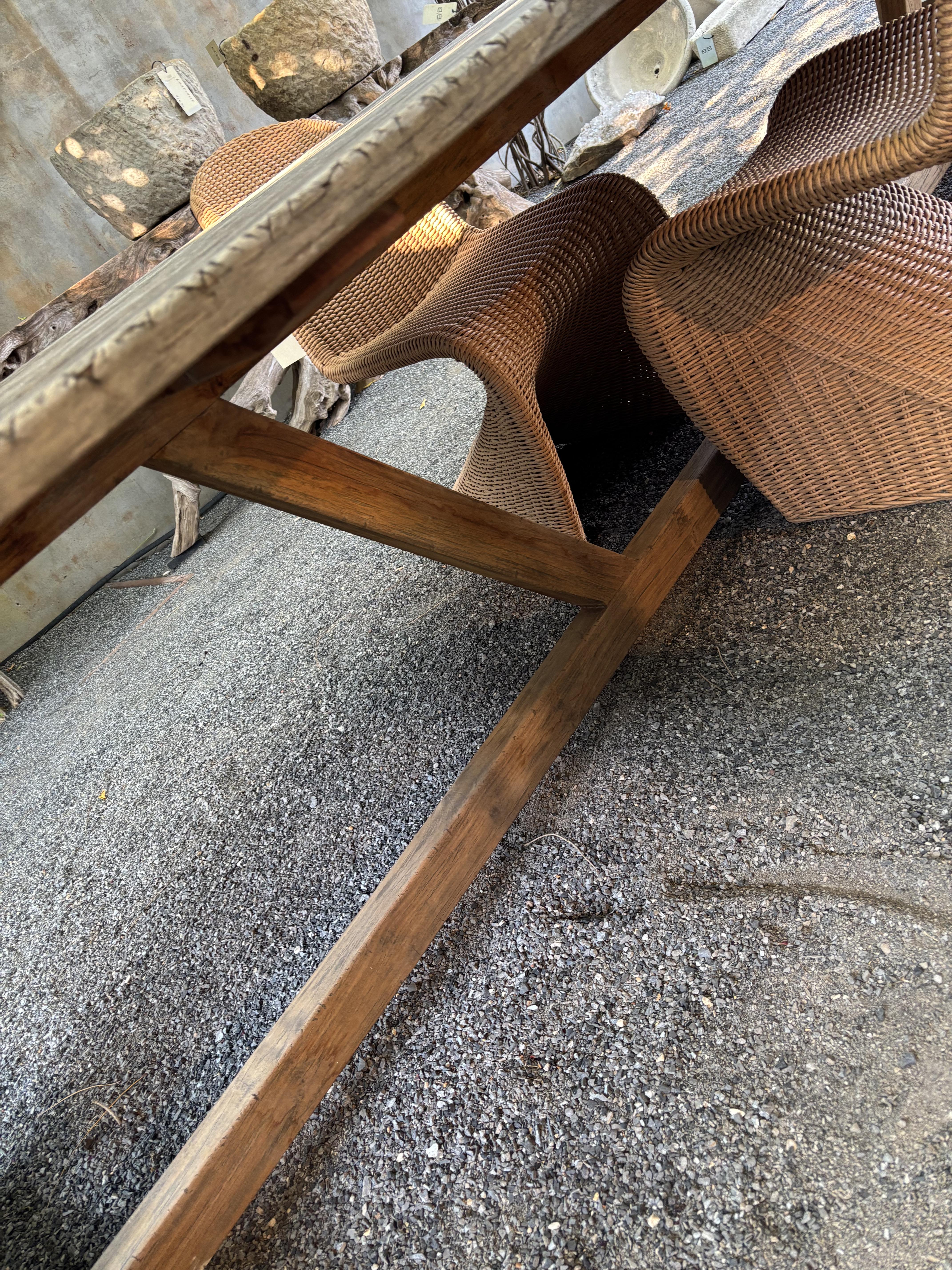 Reclaimed Wood Dining Table For Sale 11