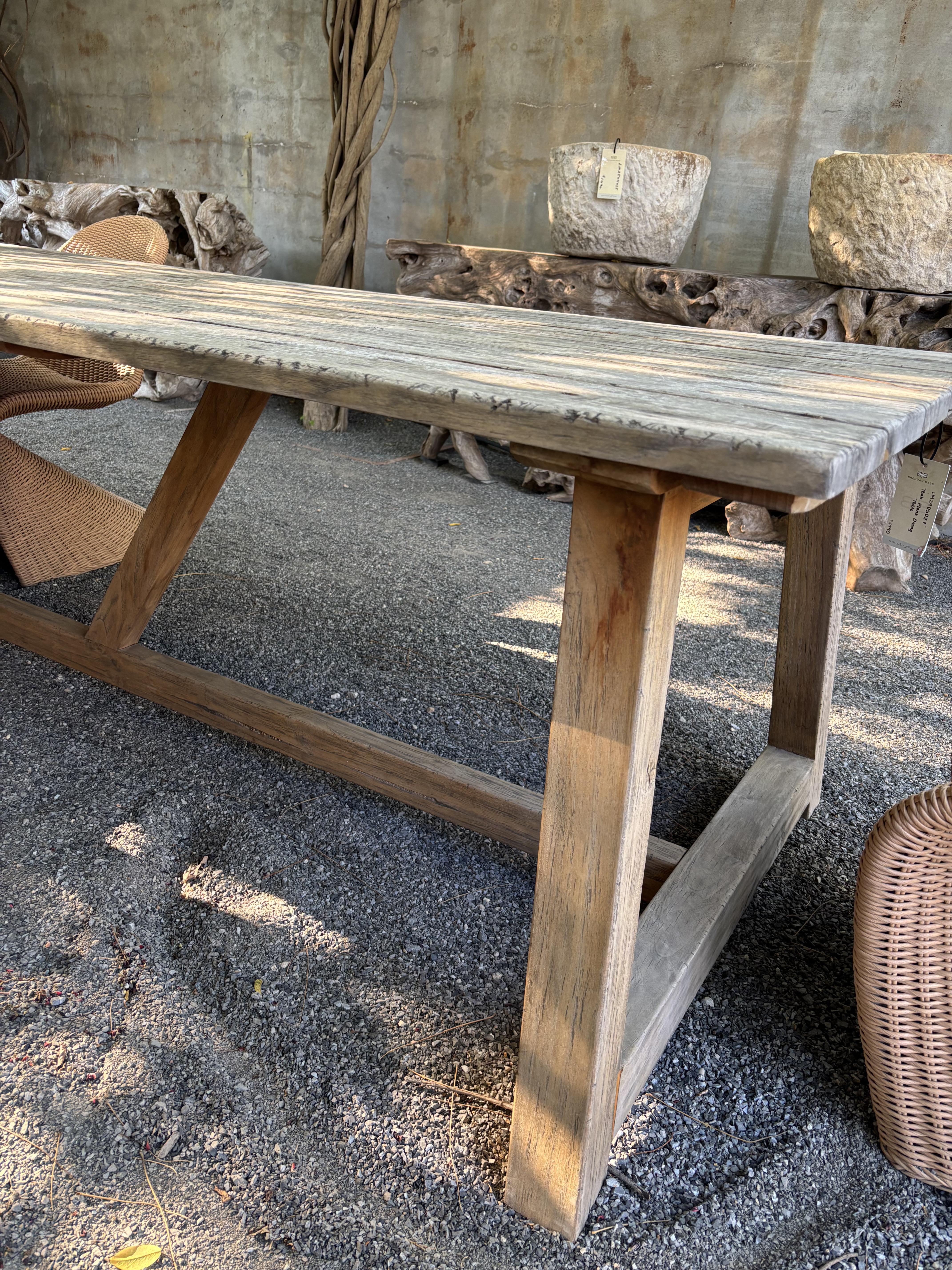 Reclaimed Wood Dining Table For Sale 12