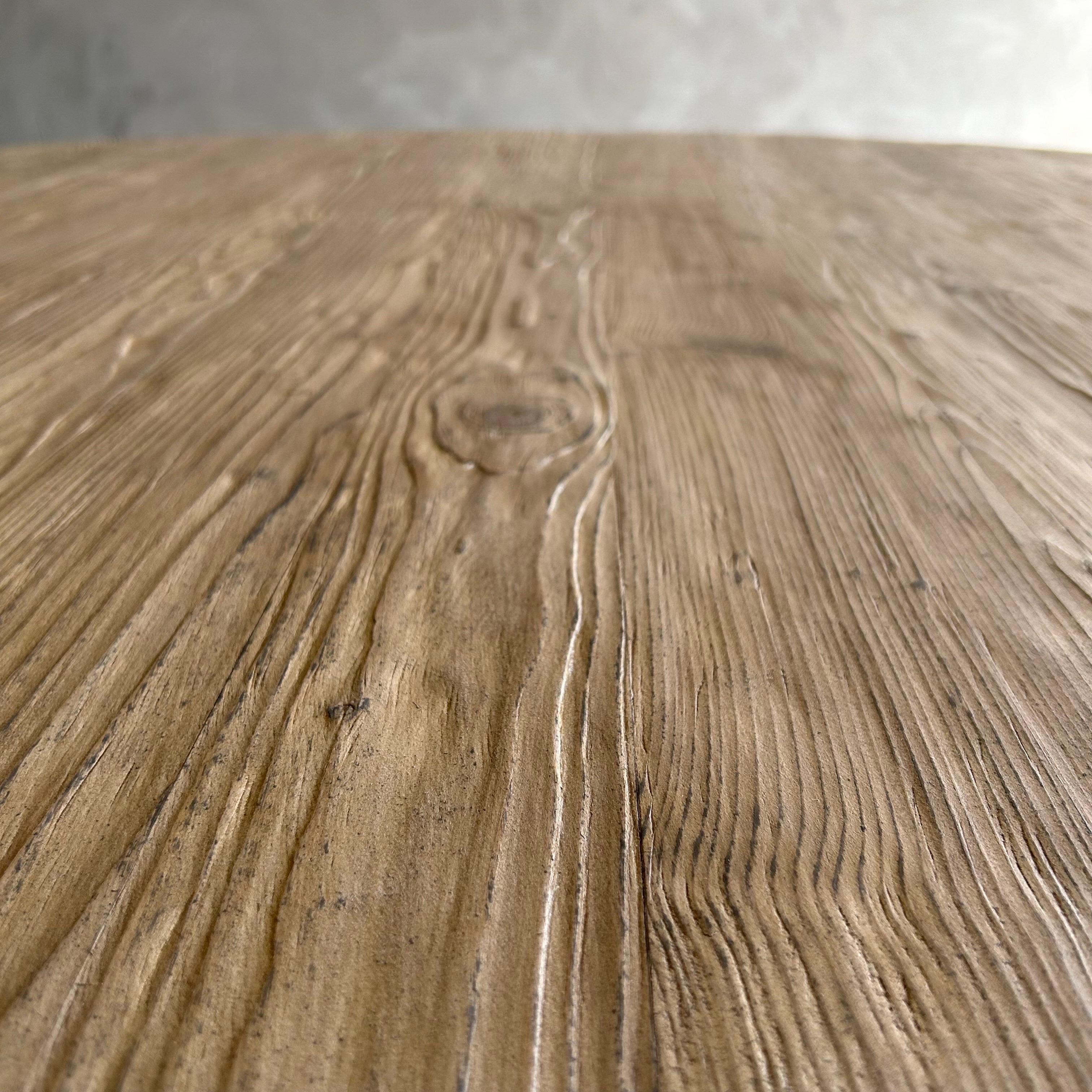 Table de salle à manger en bois récupéré, fini Wood Wood Naturel 71