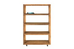 Reclaimed Wood Etagere on Casters