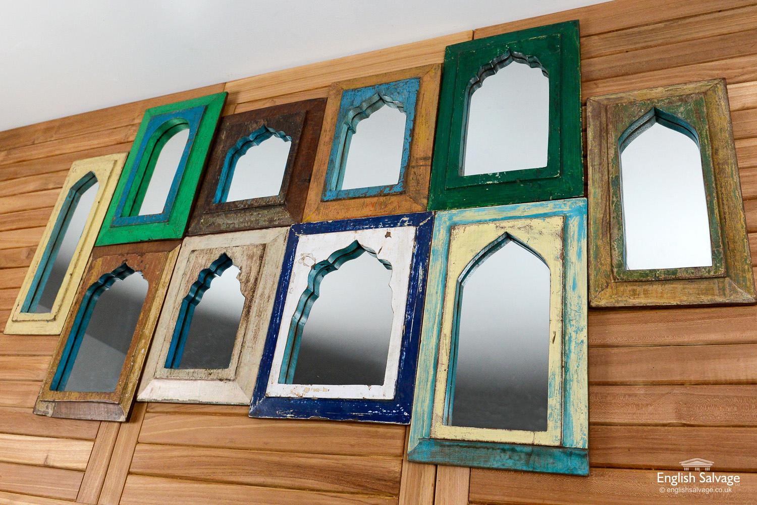 Indian Reclaimed Wood Mirror Frames, 20th Century For Sale