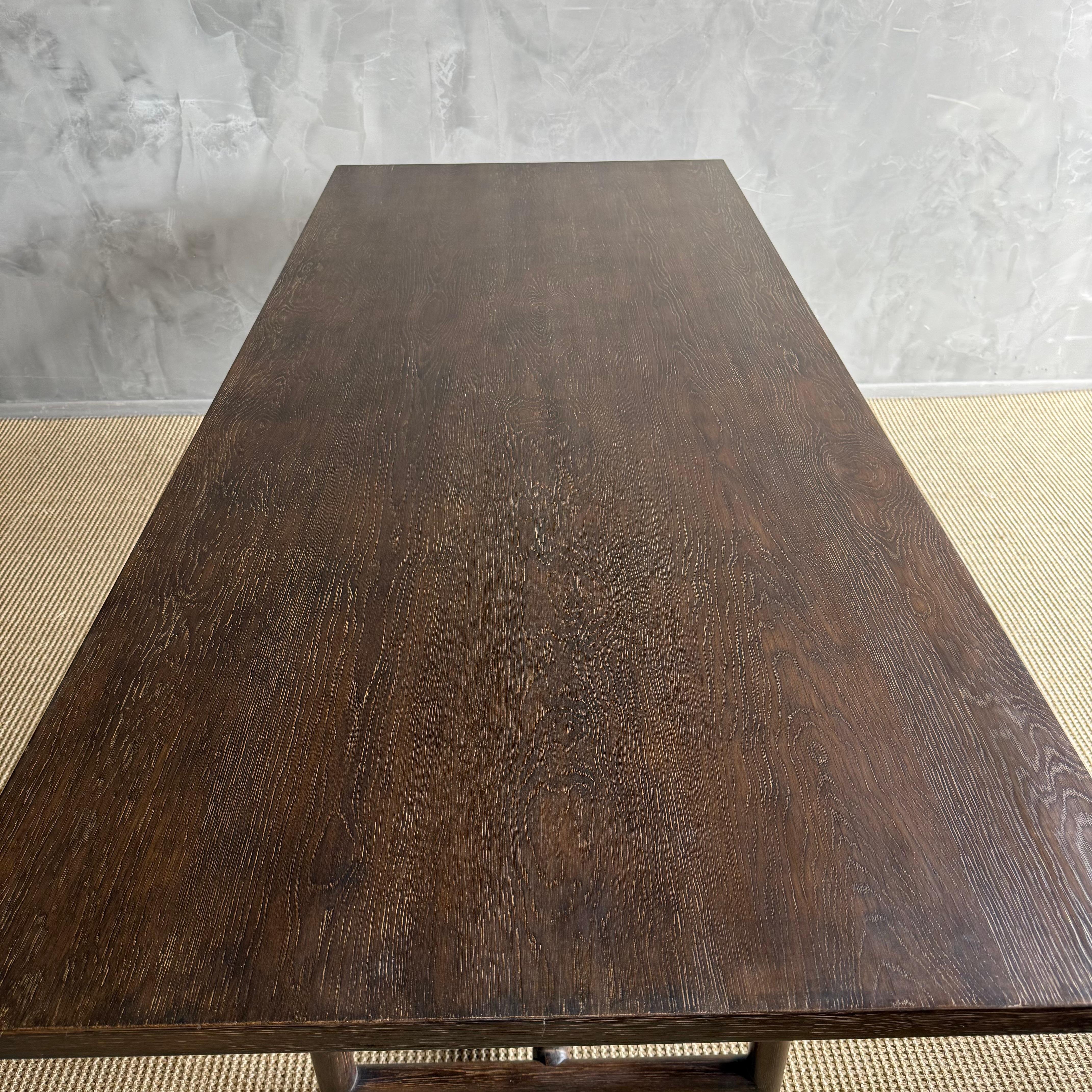 Table de salle à manger en bois recyclé Oak Oak 84 en vente 11