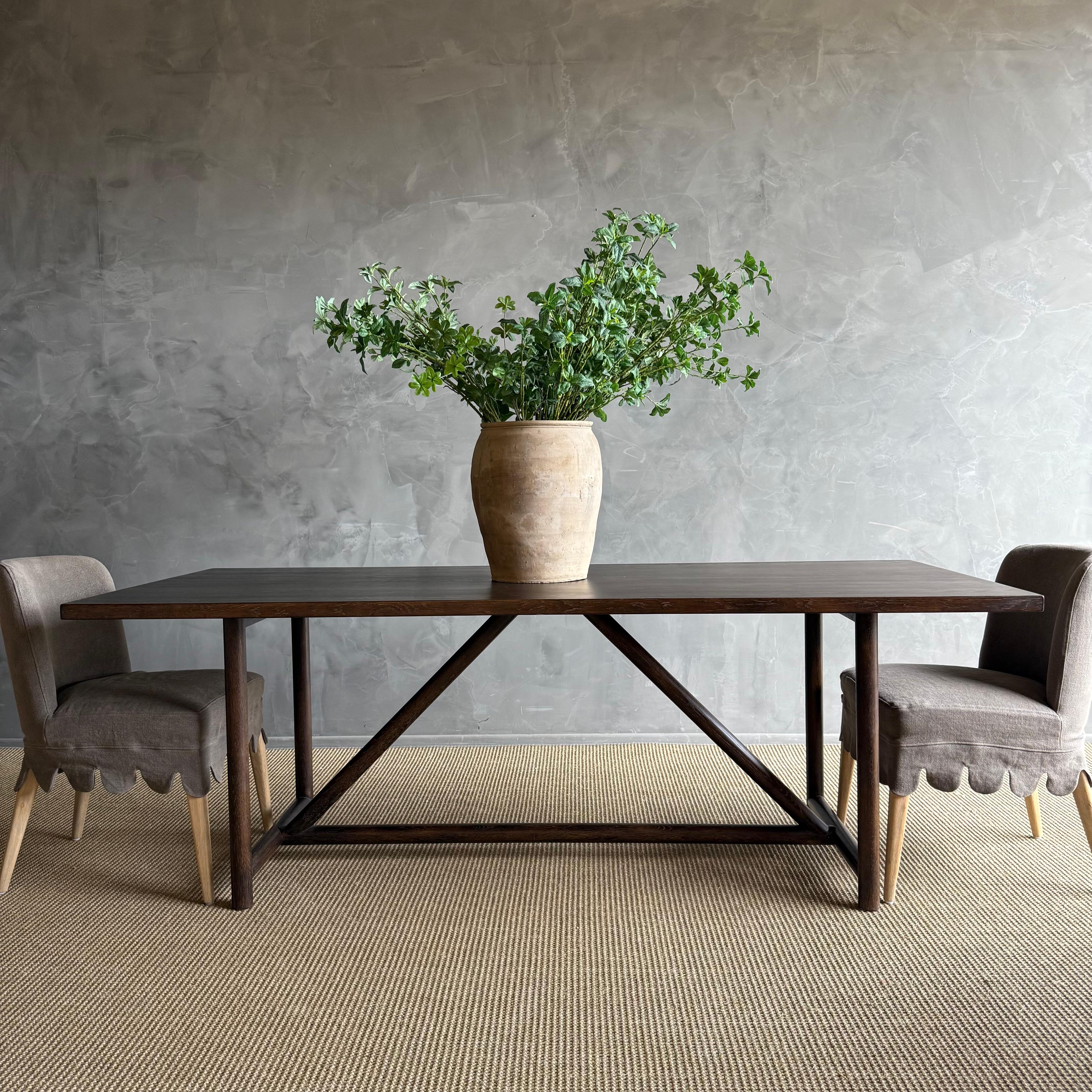Table de salle à manger en bois recyclé Oak Oak 84 en vente 13