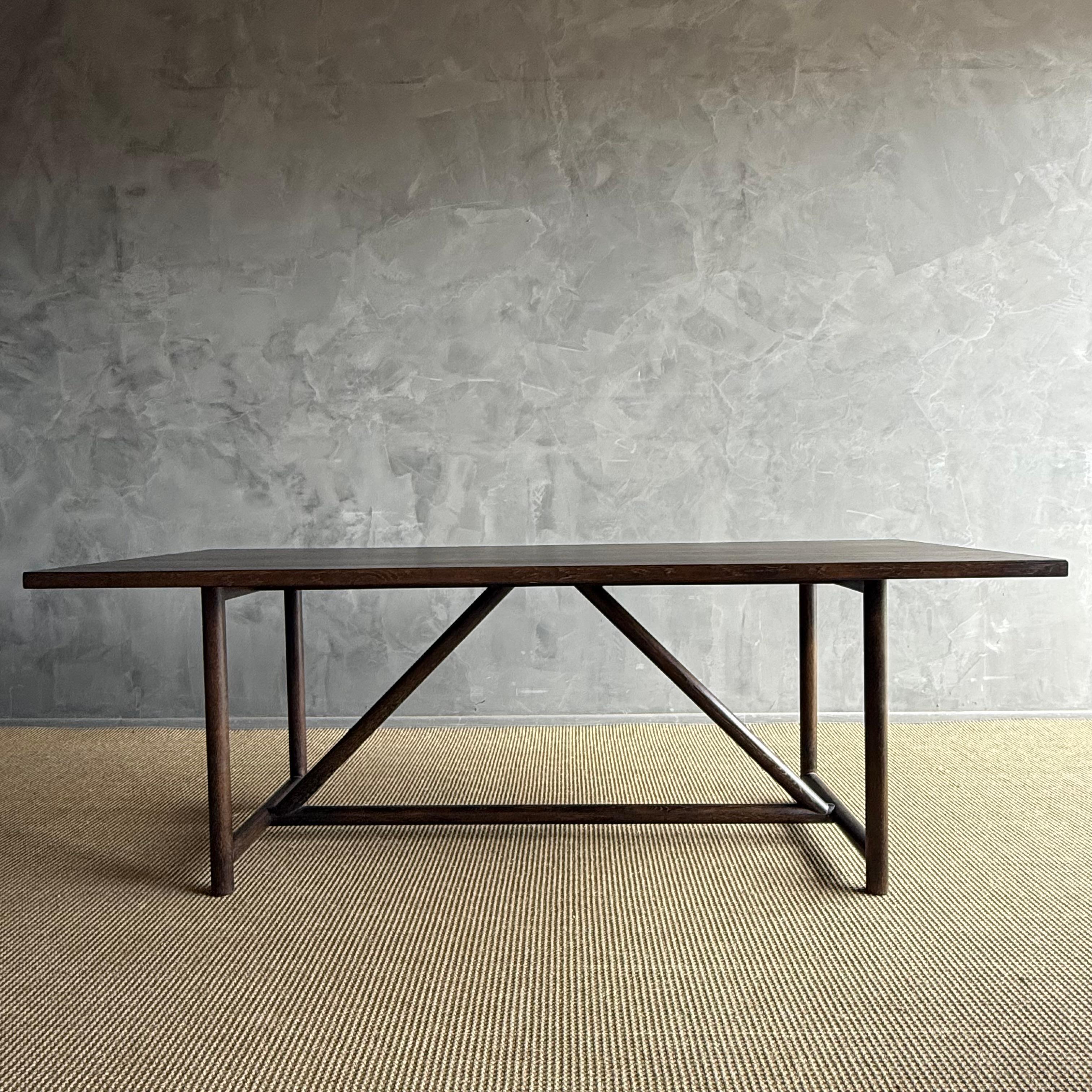 Table de salle à manger en bois recyclé Oak Oak 84 Neuf - En vente à Old Town Orange, CA