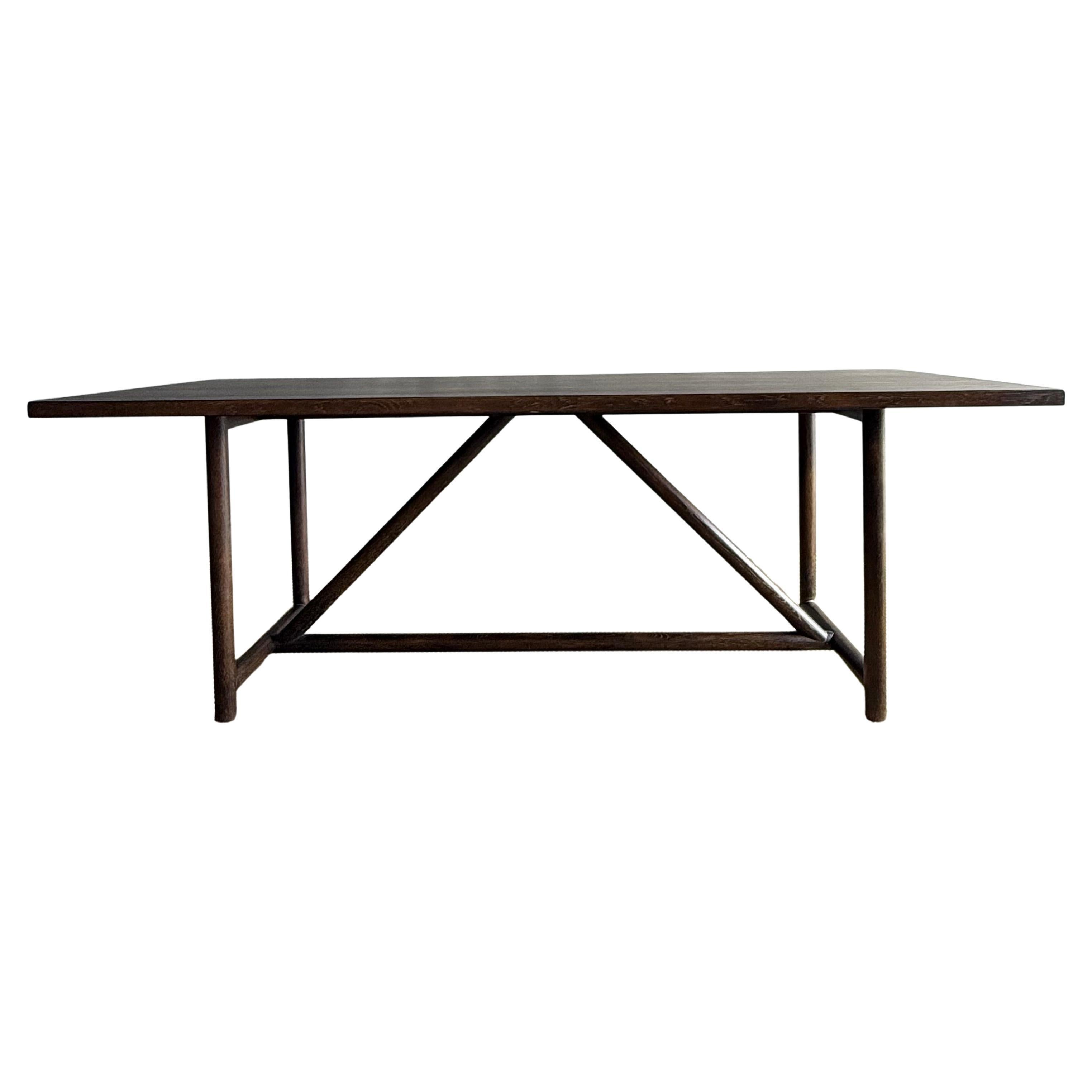 Reclaimed Wood Oak Dining Table 84"