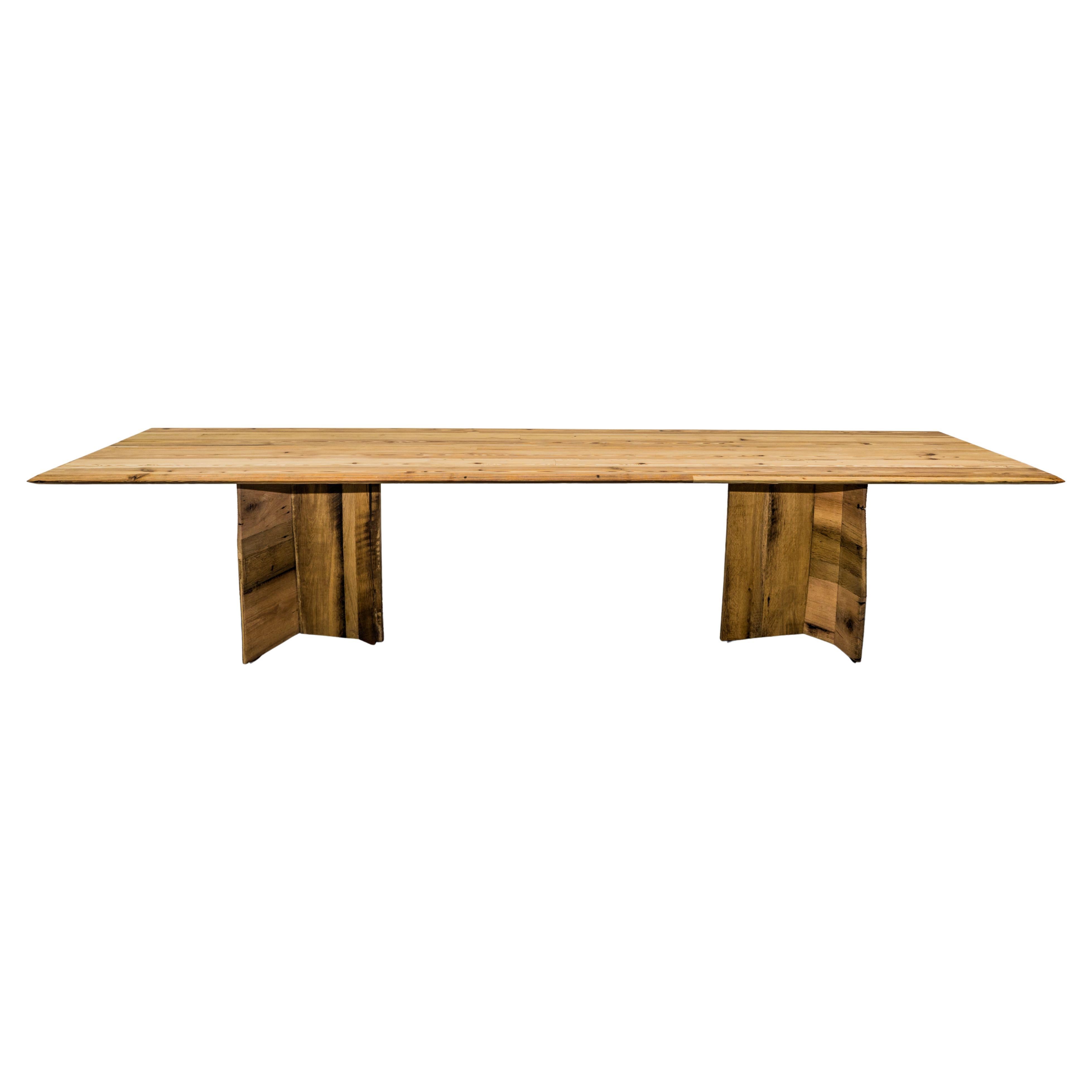 Reclaimed Wood Organica Table, Designed and Handcrafted by Rafael Calvo
