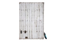 Reclaimed Wood Panel in Original White Paint Patina