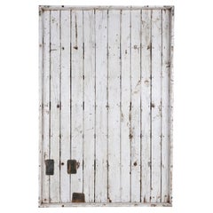 Reclaimed Wood Panel in Original White Paint Patina