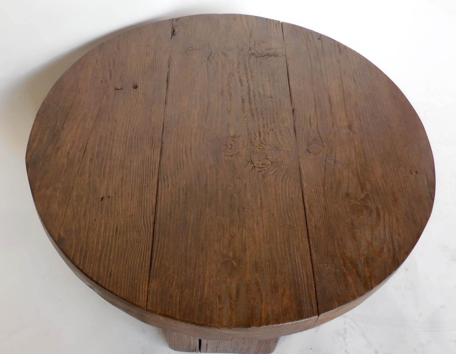 round chunky coffee table