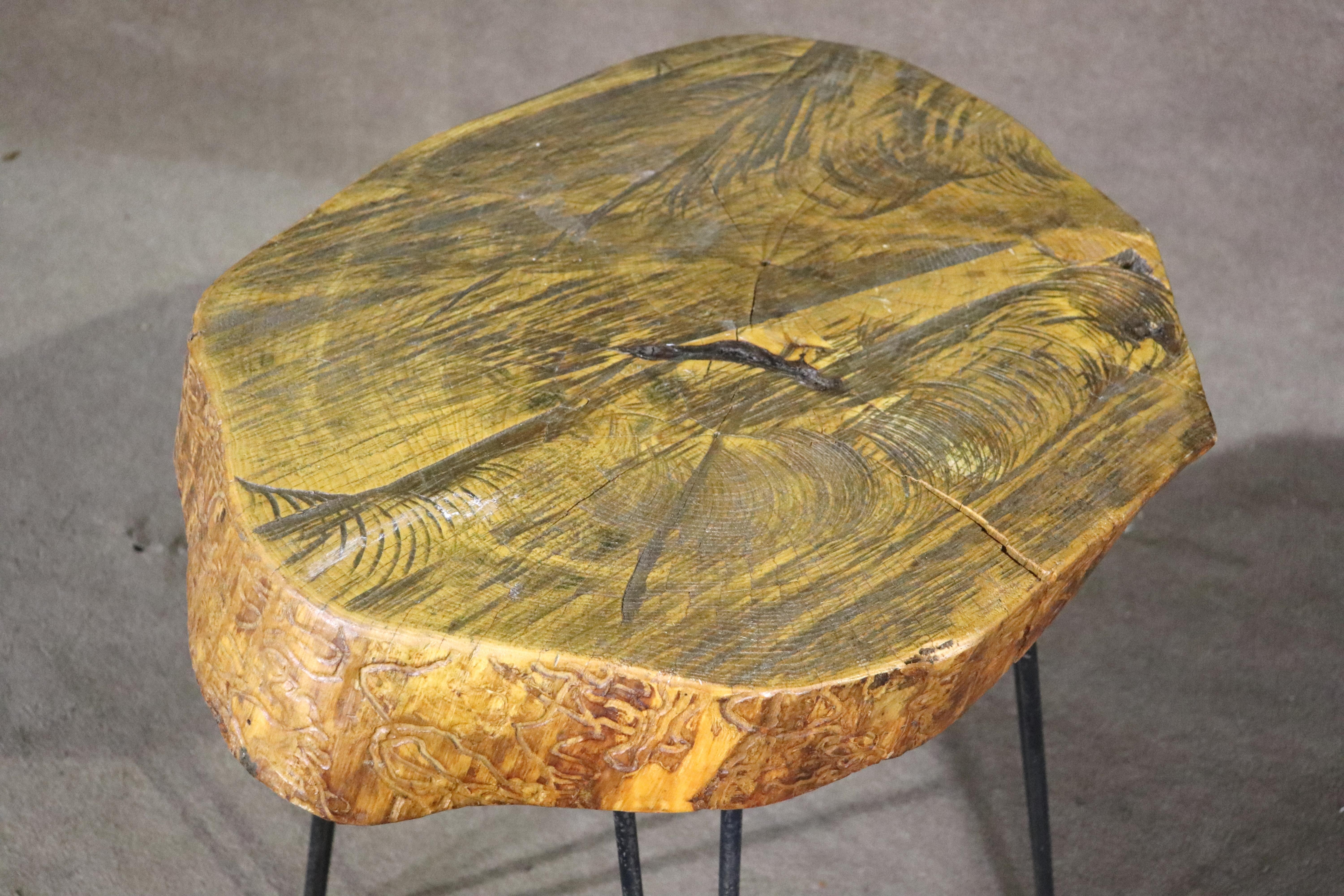 20th Century Reclaimed Wood Side Tables For Sale