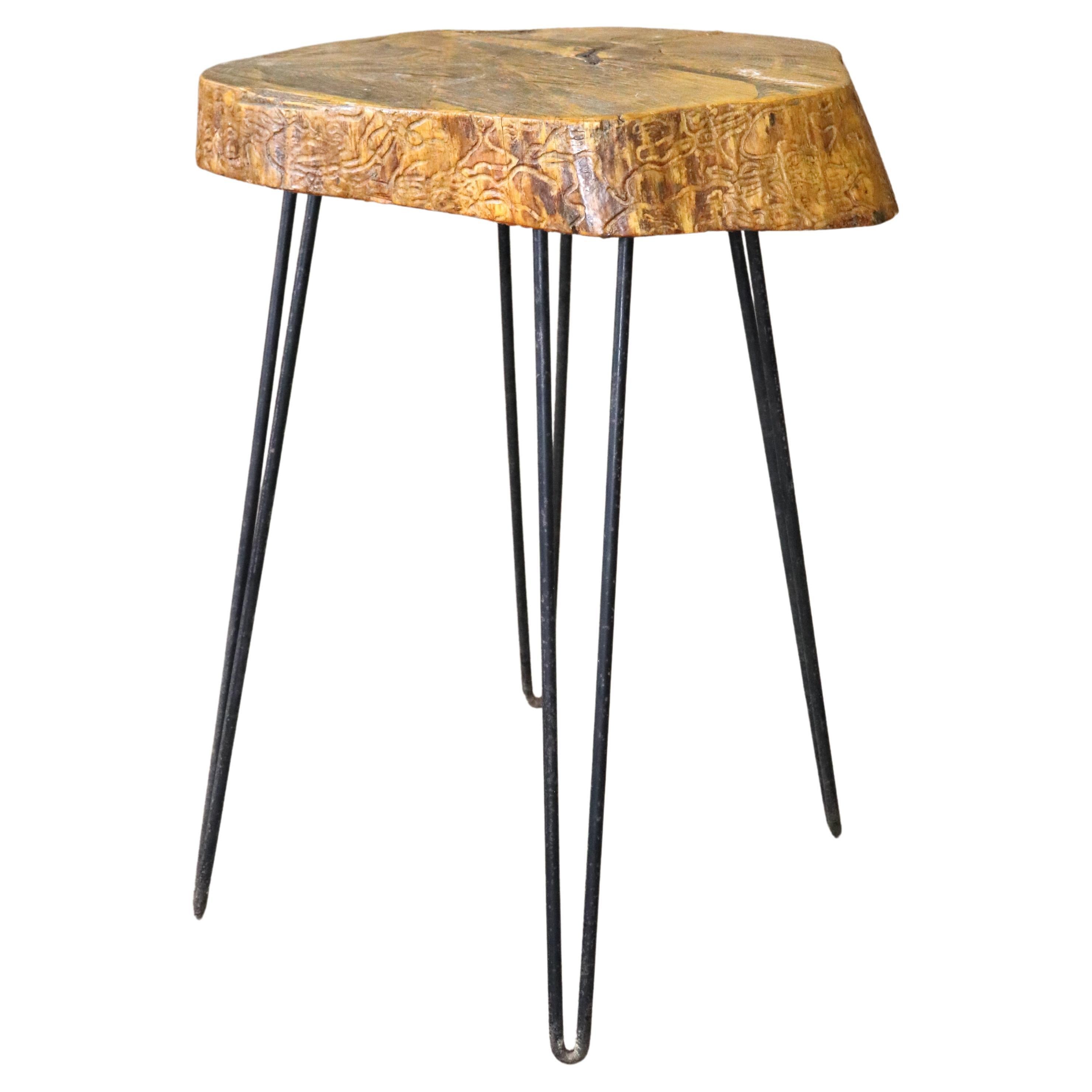 Reclaimed Wood Side Tables For Sale