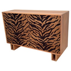 Reclaimed Wood Tiger Velvet Dresser, Designed and Handcrafted by Rafael Calvo