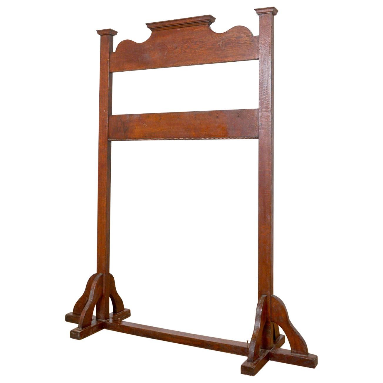 Reclaimed Wooden Free Standing Coat Stand, 20th Century For Sale