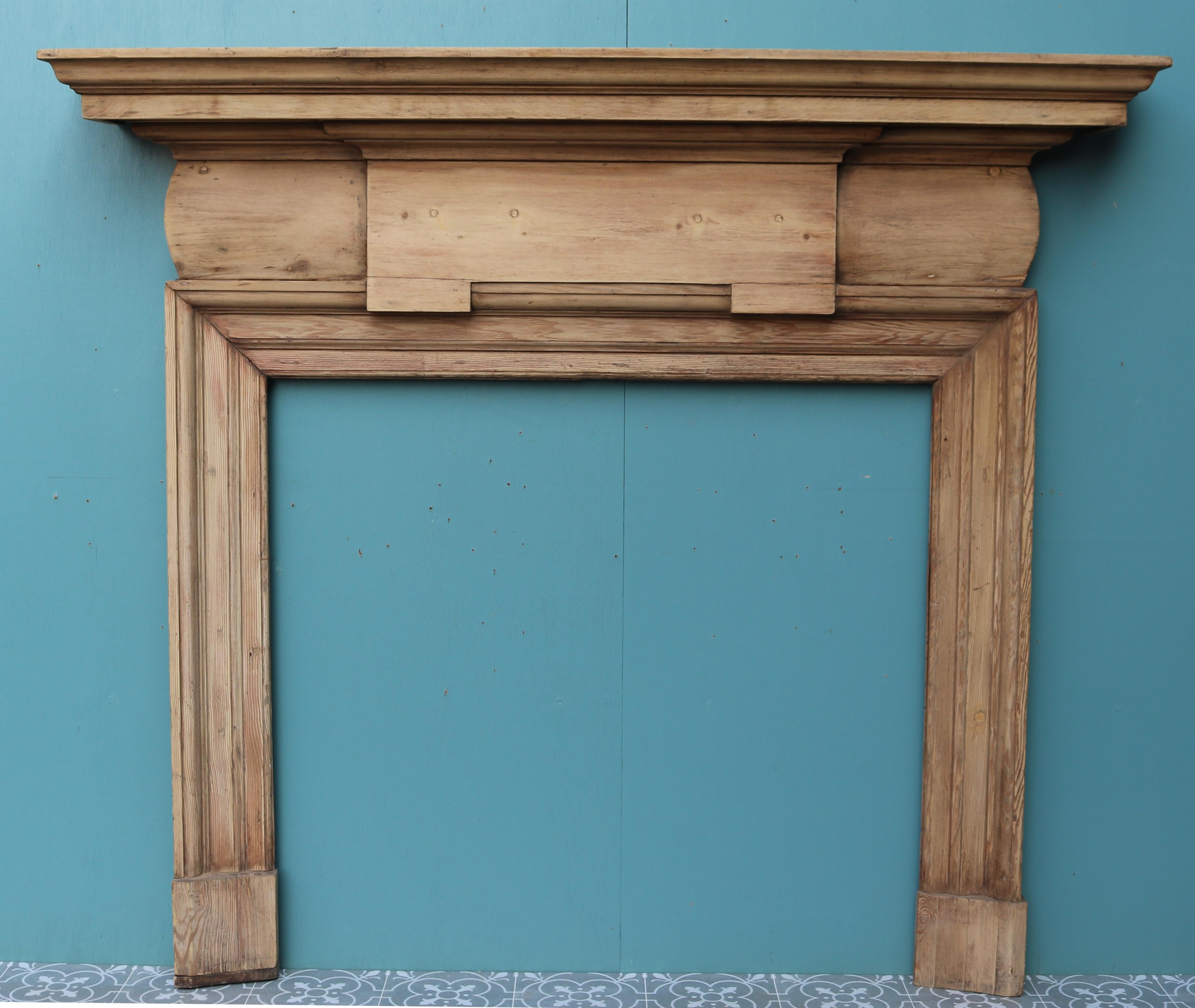 Reclaimed Wooden Mantel In Fair Condition In Wormelow, Herefordshire
