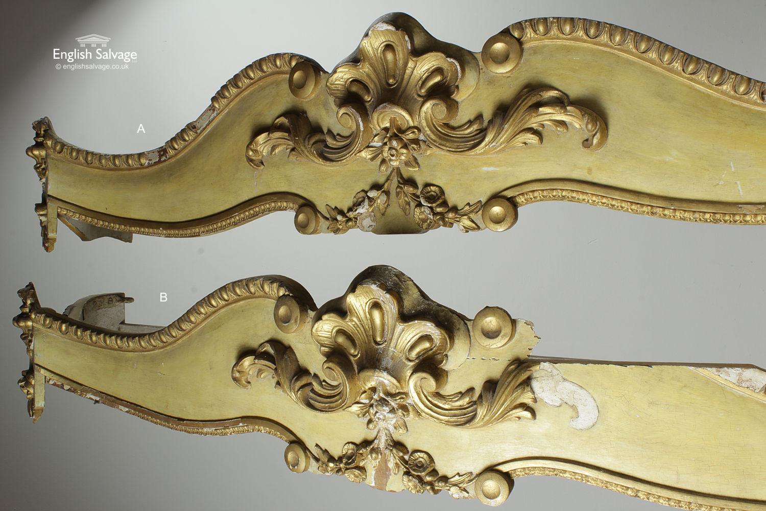 European Reclaimed Wooden Spanish Rococo Style Pelmets For Sale