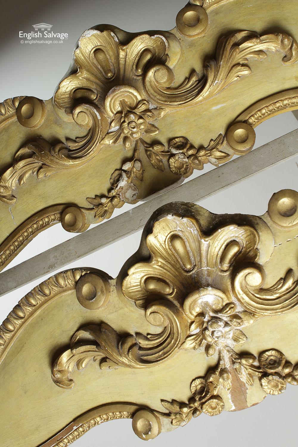 Reclaimed Wooden Spanish Rococo Style Pelmets In Good Condition For Sale In London, GB