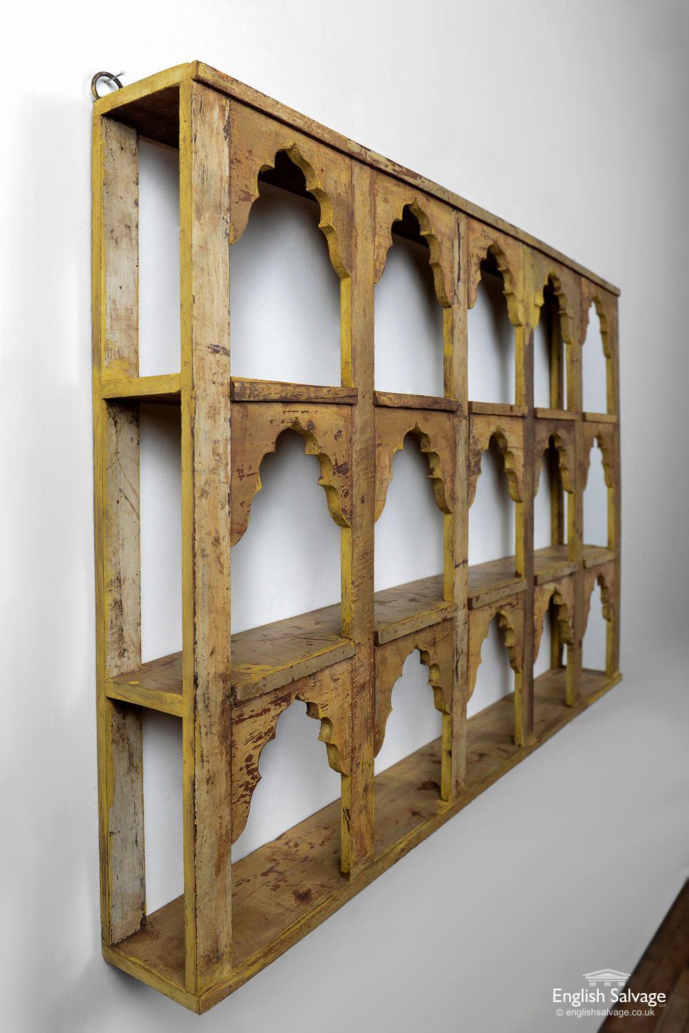 arch wall shelves