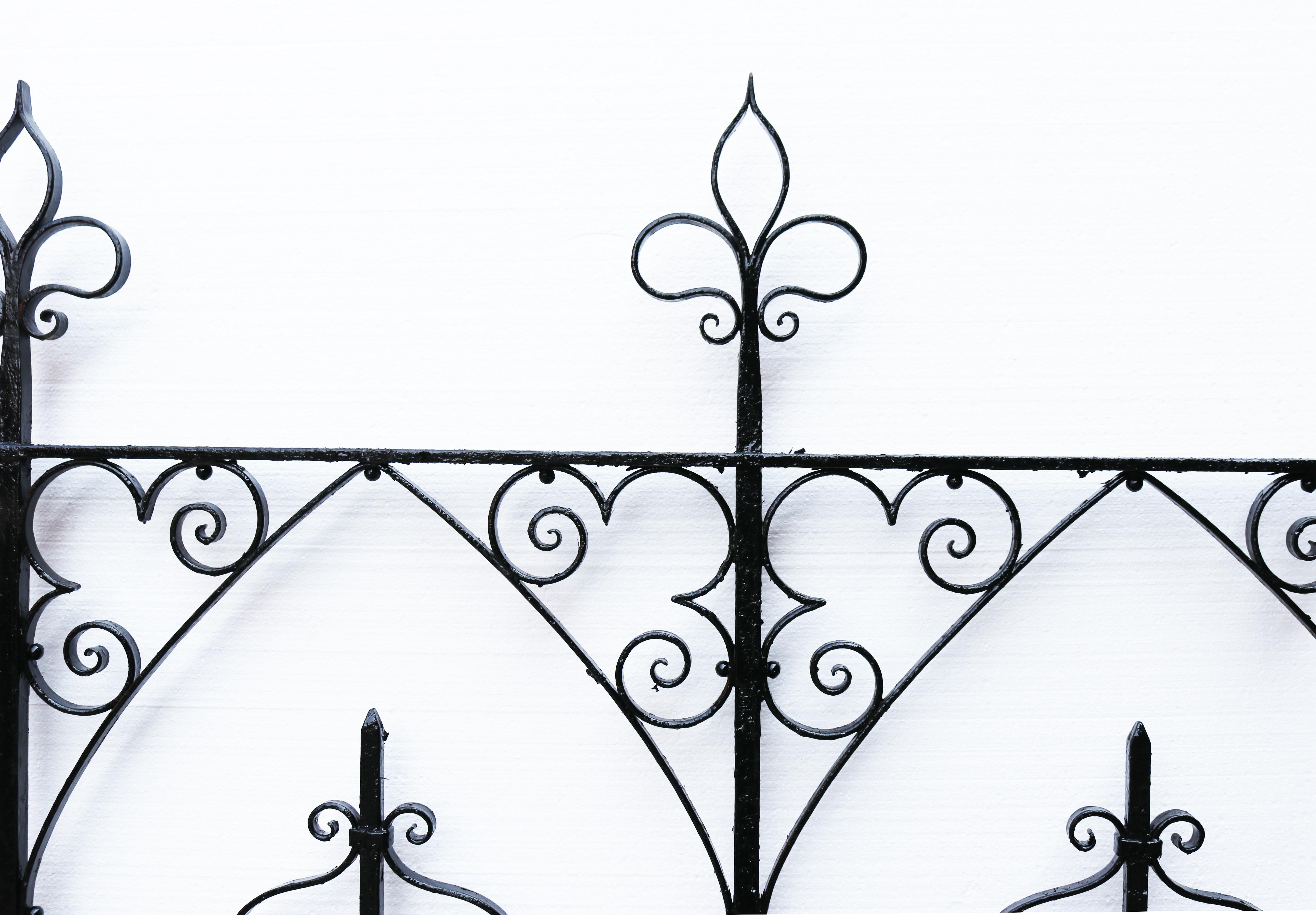 Reclaimed Wrought Iron Driveway Gates For Sale 1
