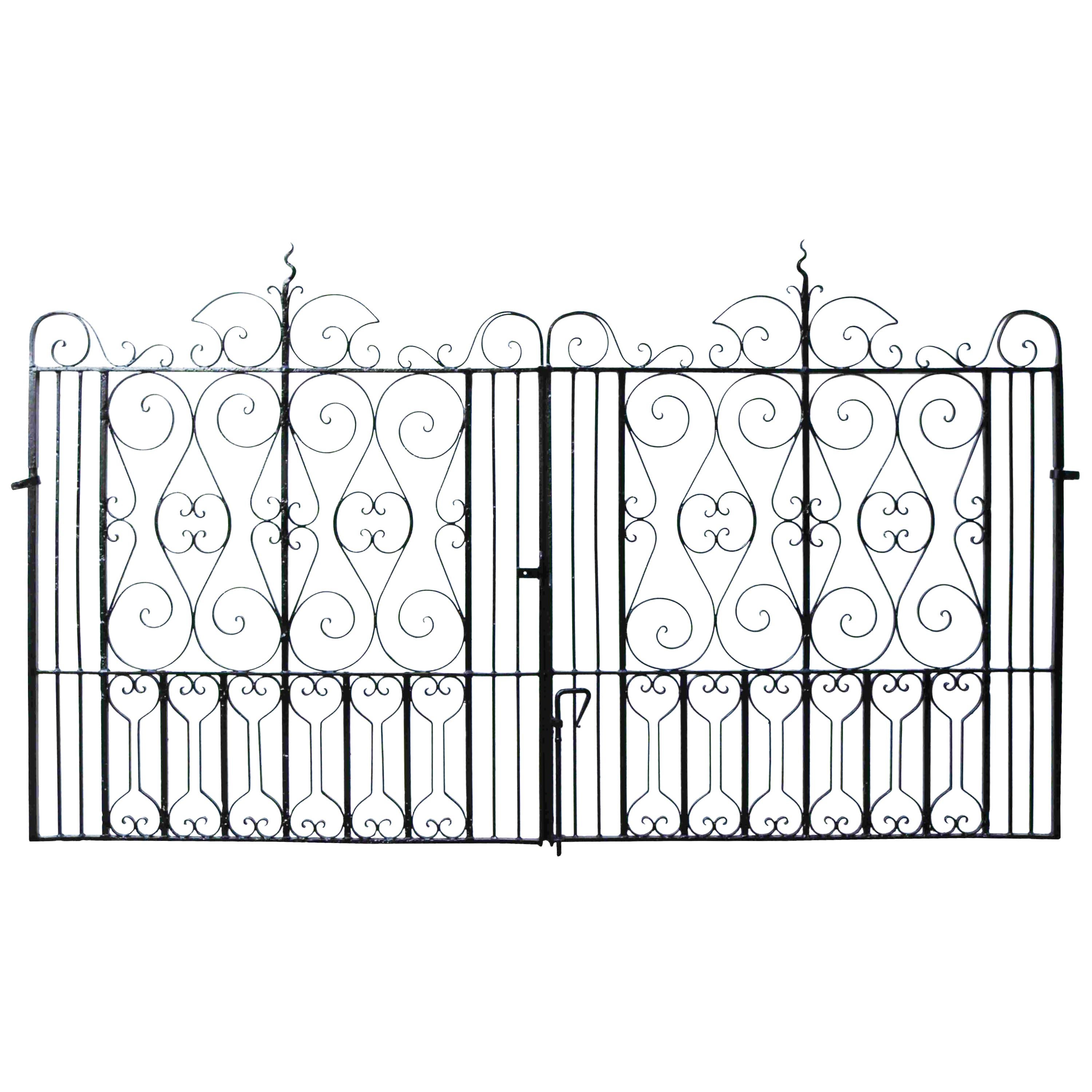 Reclaimed Wrought Iron Garden Gate For Sale at 1stdibs