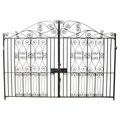 Used Reclaimed Wrought Iron Driveway Gates