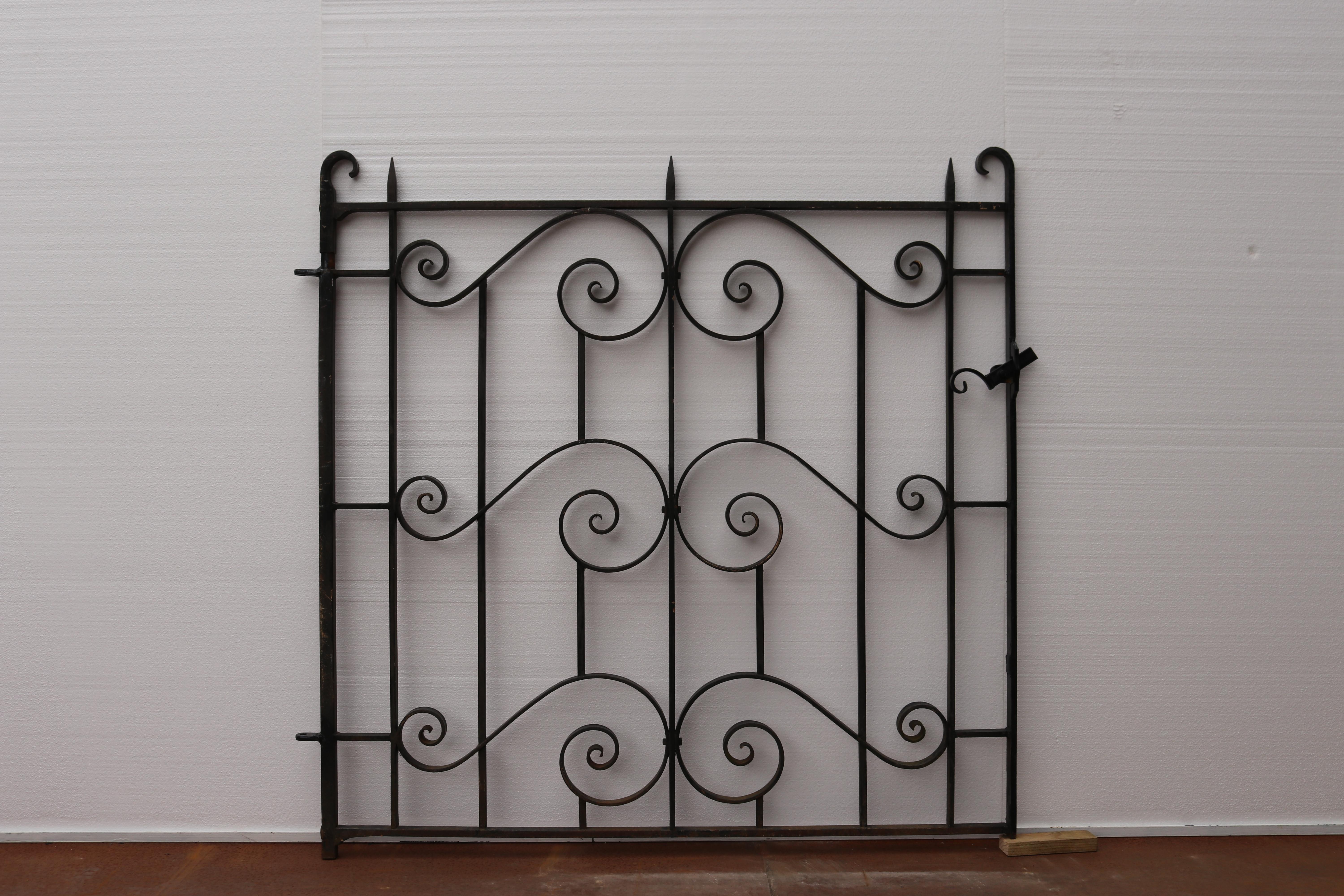 20th Century Reclaimed Wrought Iron Gate